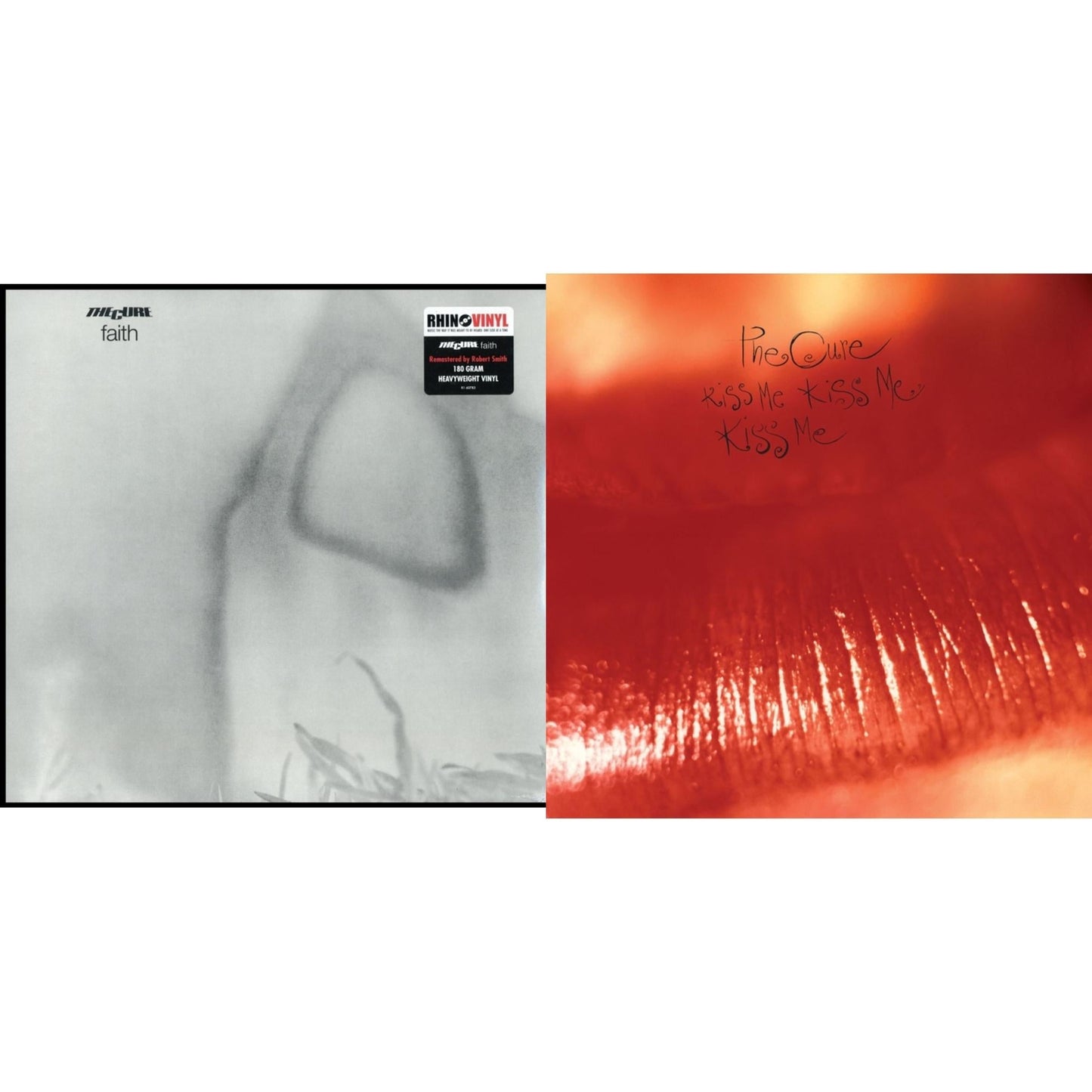 Cure - Kiss Me, Kiss Me, Kiss Me (180G) & Faith (180G) - LP Vinyl Bundle