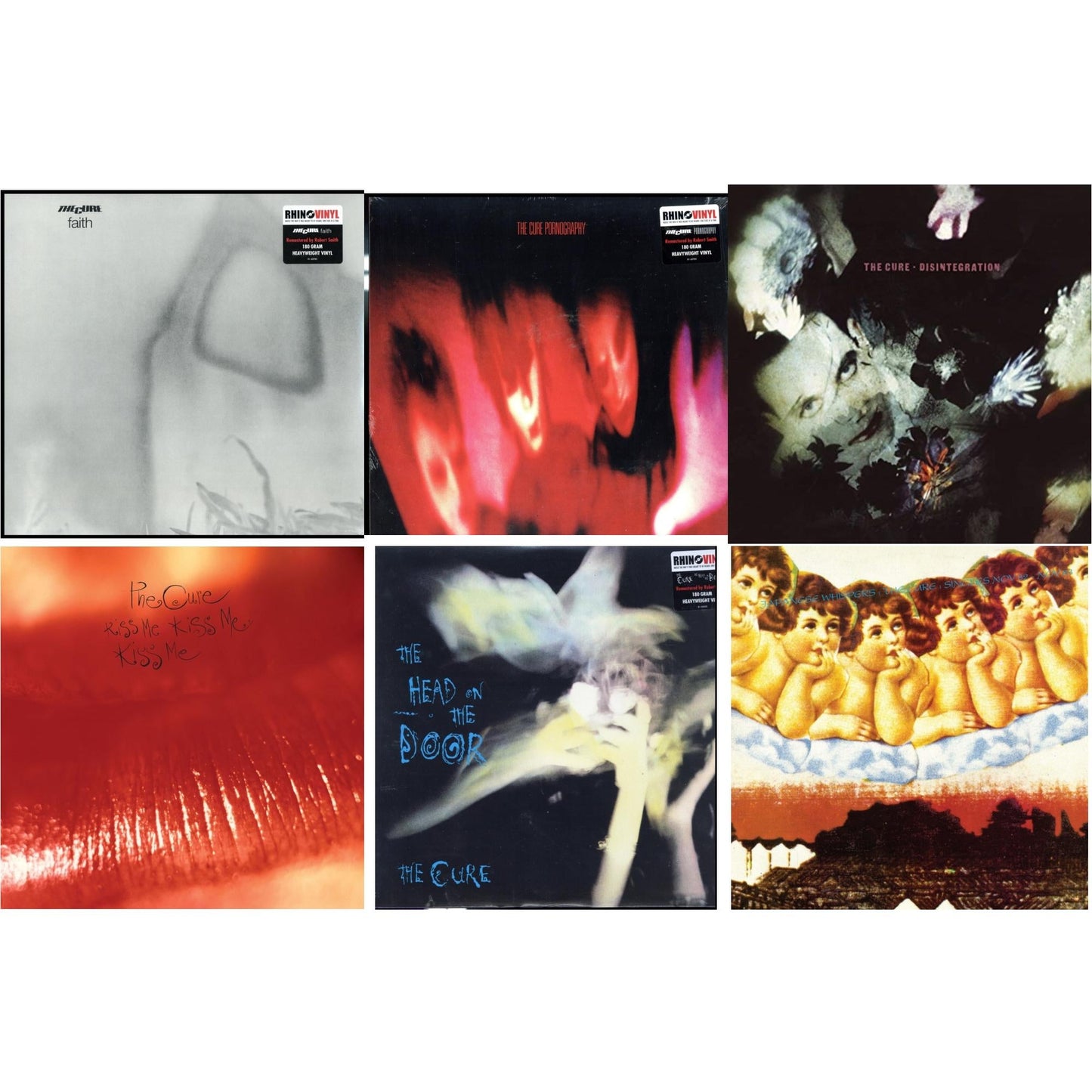 Cure - Head On The Door (180G) & Kiss Me, Kiss Me, Kiss Me (180G) & Pornography (180G) & Faith (180G) & Disintegration & Japanese Whispers: The Cure Singles Nov 82:Nov 83 (Clear LP Vinyl/Transclear Sleeve W/ Inner Bag)