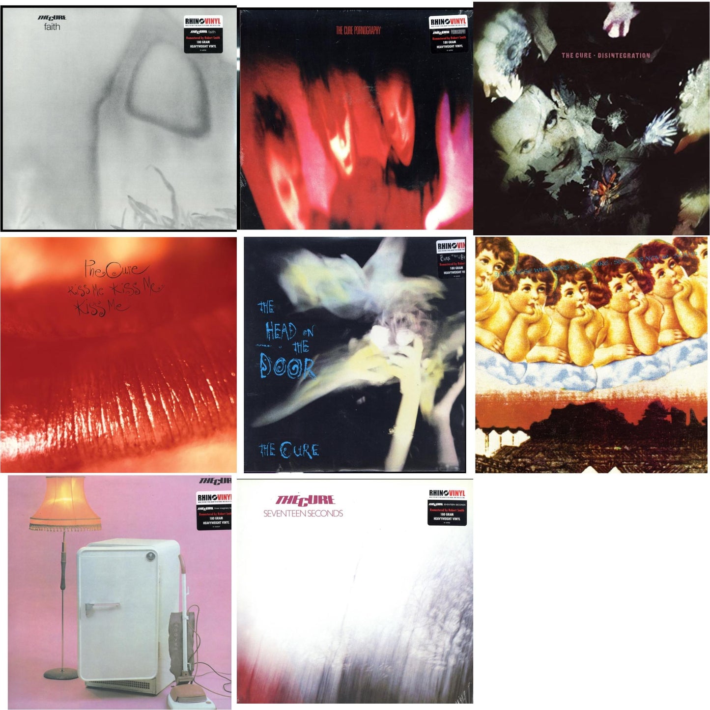 Cure - Head On The Door (180G) & Kiss Me, Kiss Me, Kiss Me (180G) & Three Imaginary Boys (180G) & Seventeen Seconds (180G) & Pornography (180G) & Faith (180G) & Disintegration & Japanese Whispers: The Cure Singles Nov 82:Nov 83 (Clear LP