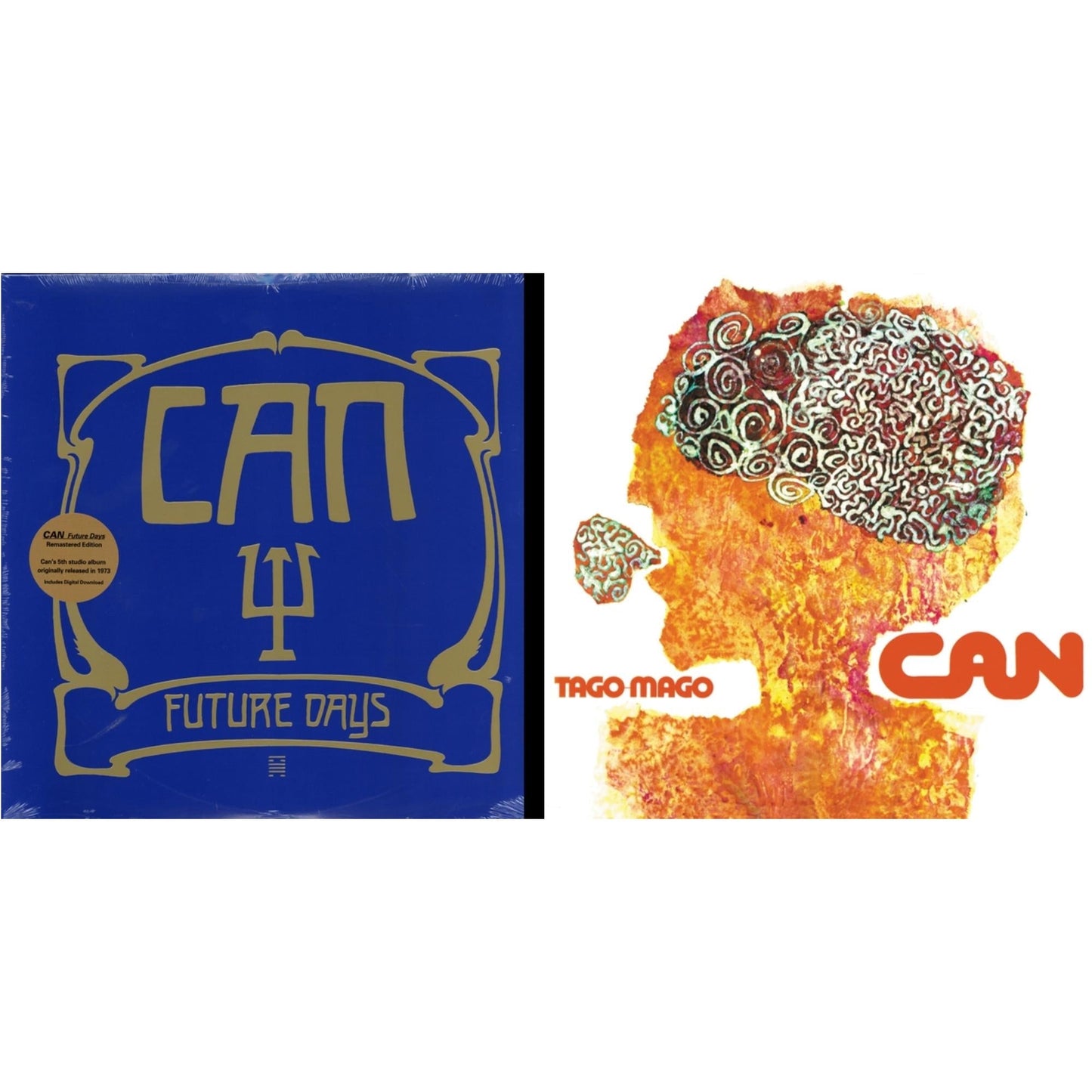 Can - Future Days & Tago Mago (Limited Edition Orange LP Vinyl)