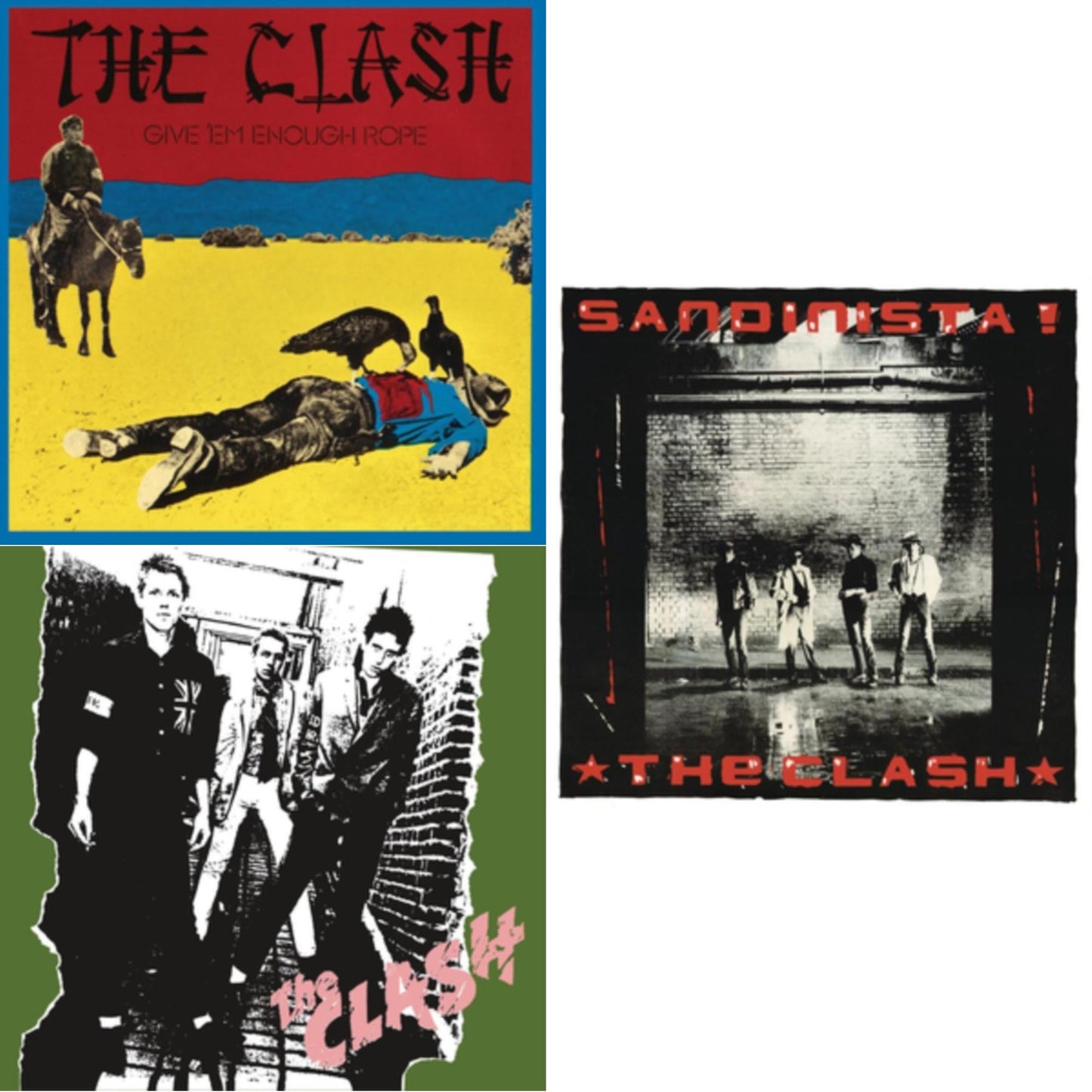Clash - Give 'Em Enough Rope (180G/Remastered) & Clash (180G/Remastered) & Sandinista (3LP/180G/Remastered)