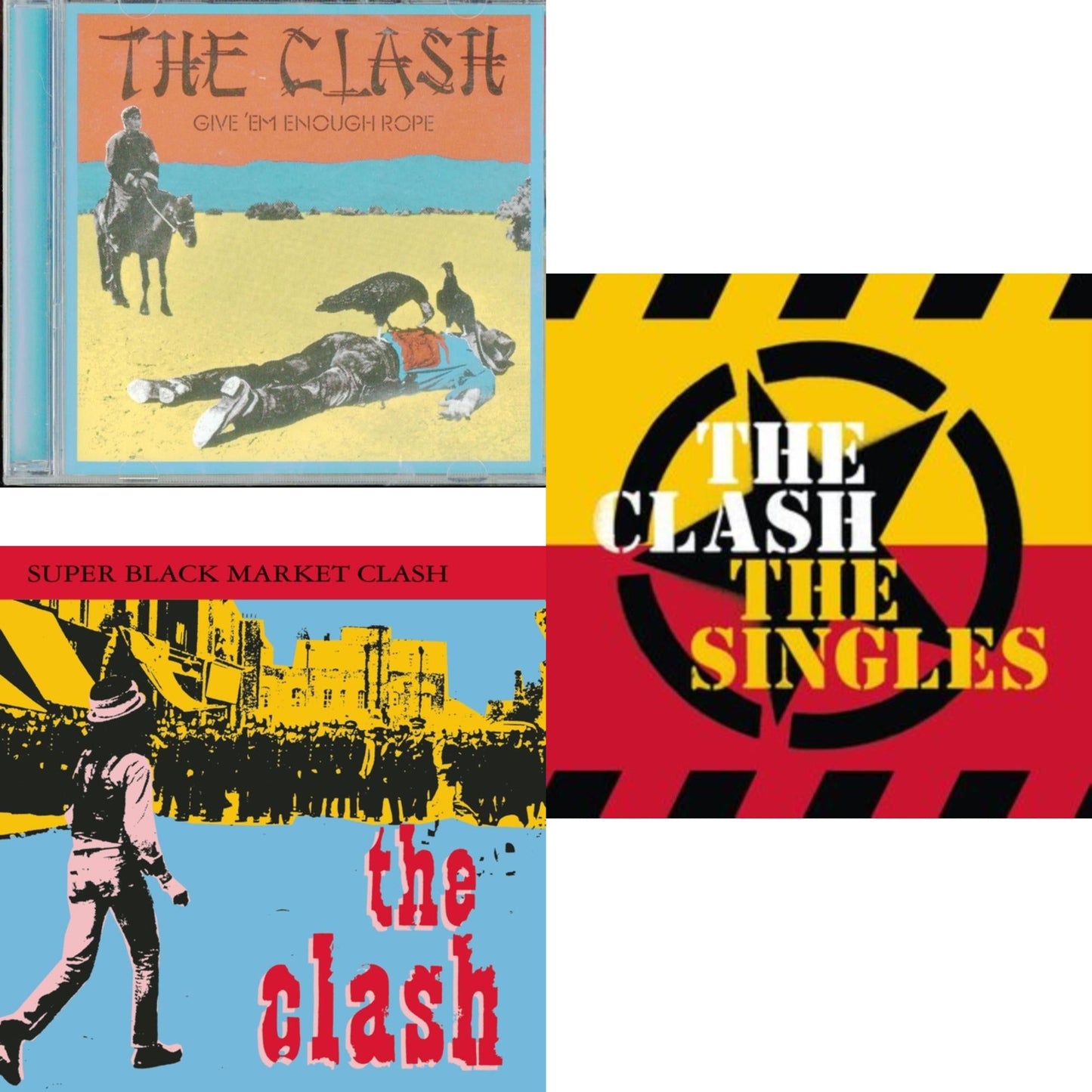 Clash - Give Em Enough Rope & Super Black Market Clash & Singles - CD Bundle