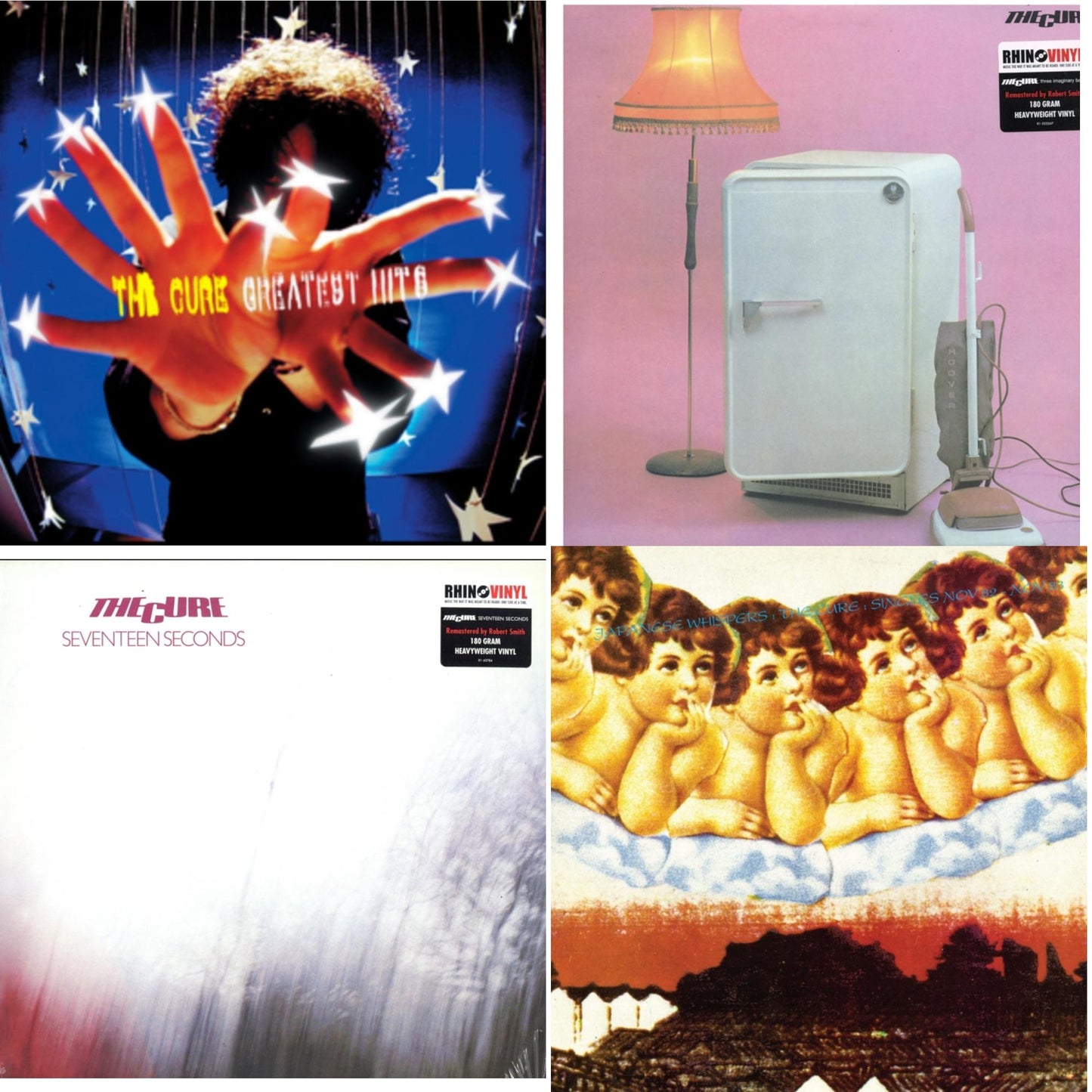Cure - Greatest Hits (2LP) & Three Imaginary Boys (180G) & Seventeen Seconds (180G) & Japanese Whispers: The Cure Singles Nov 82:Nov 83 (Clear LP Vinyl/Transclear Sleeve W/ Inner Bag)