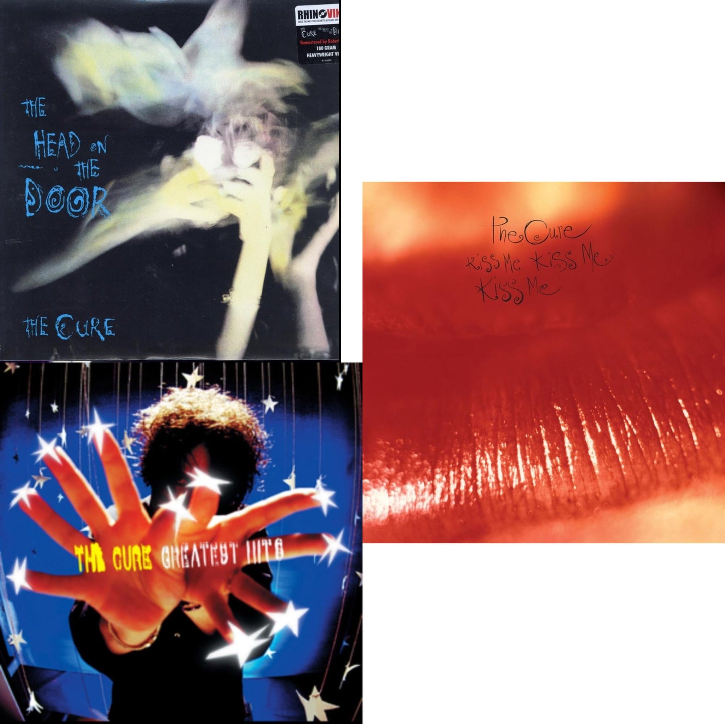 Cure - Greatest Hits (2LP) & Head On The Door (180G) & Kiss Me, Kiss Me, Kiss Me (180G)