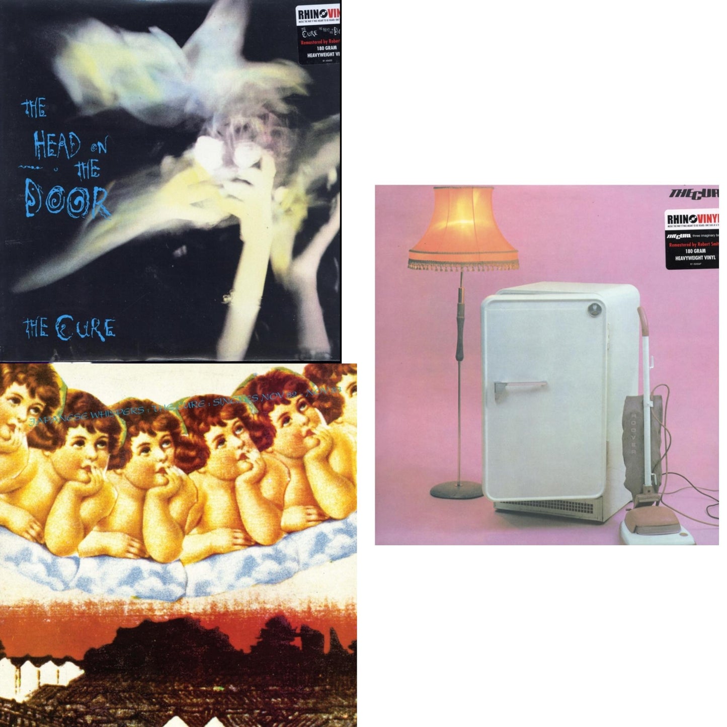 Cure - Head On The Door (180G) & Three Imaginary Boys (180G) & Japanese Whispers: The Cure Singles Nov 82:Nov 83 (Clear LP Vinyl/Transclear Sleeve W/ Inner Bag)