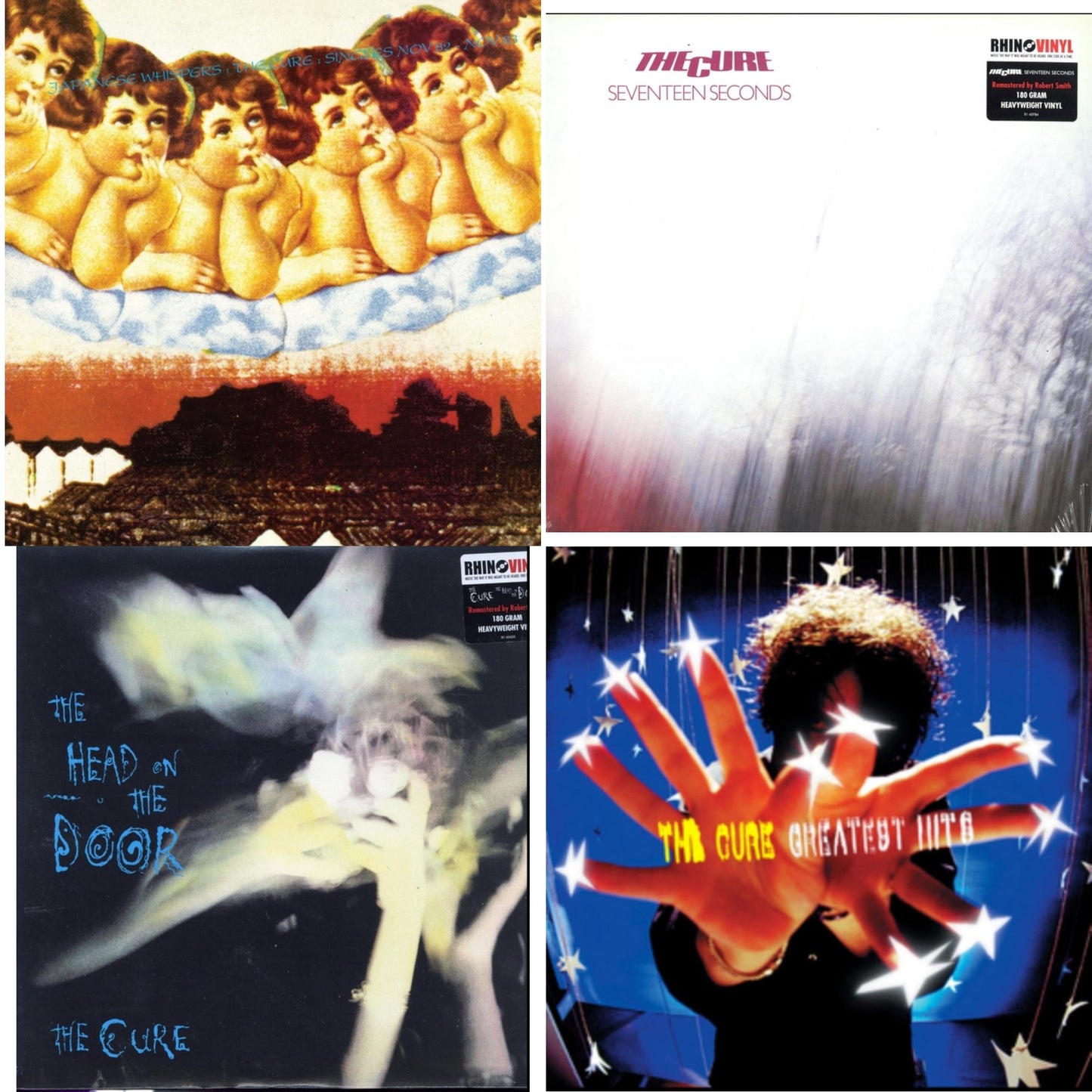 Cure - Greatest Hits (2LP) & Head On The Door (180G) & Seventeen Seconds (180G) & Japanese Whispers: The Cure Singles Nov 82:Nov 83 (Clear LP Vinyl/Transclear Sleeve W/ Inner Bag)