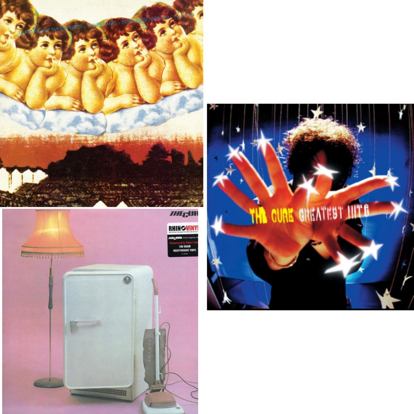 Cure - Greatest Hits (2LP) & Three Imaginary Boys (180G) & Japanese Whispers: The Cure Singles Nov 82:Nov 83 (Clear LP Vinyl/Transclear Sleeve W/ Inner Bag)