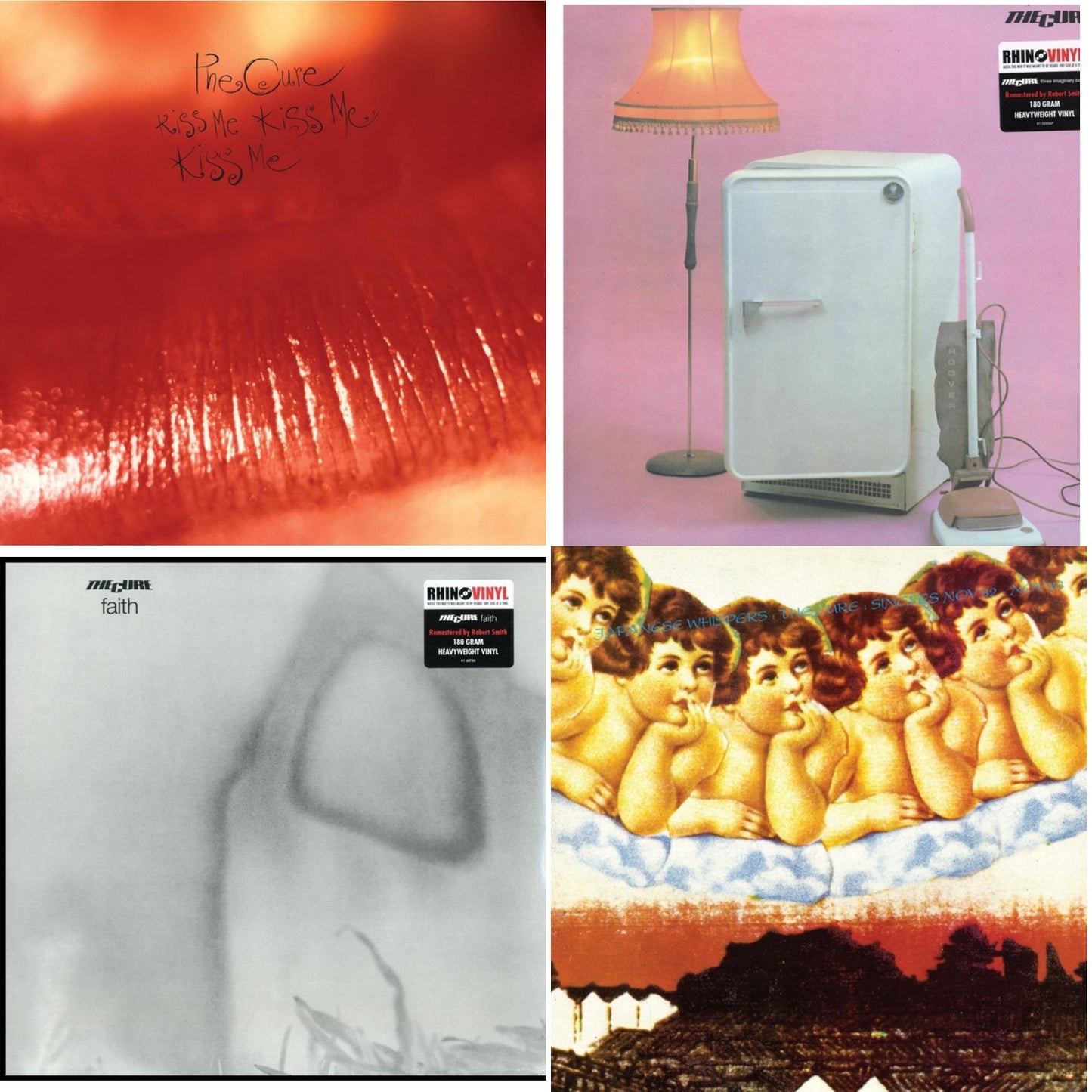 Cure - Kiss Me, Kiss Me, Kiss Me (180G) & Three Imaginary Boys (180G) & Faith (180G) & Japanese Whispers: The Cure Singles Nov 82:Nov 83 (Clear LP Vinyl/Transclear Sleeve W/ Inner Bag)