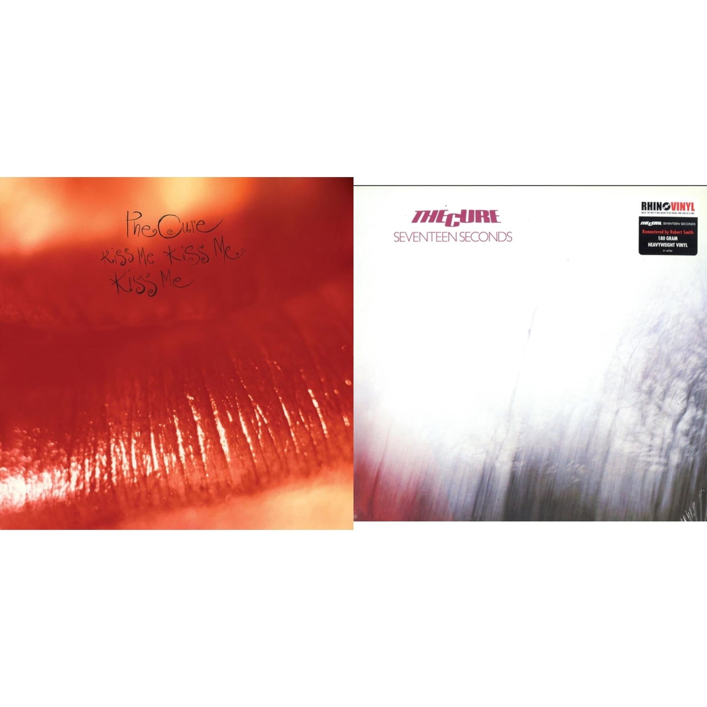 Cure - Kiss Me, Kiss Me, Kiss Me (180G) & Seventeen Seconds (180G) - LP Vinyl Bundle