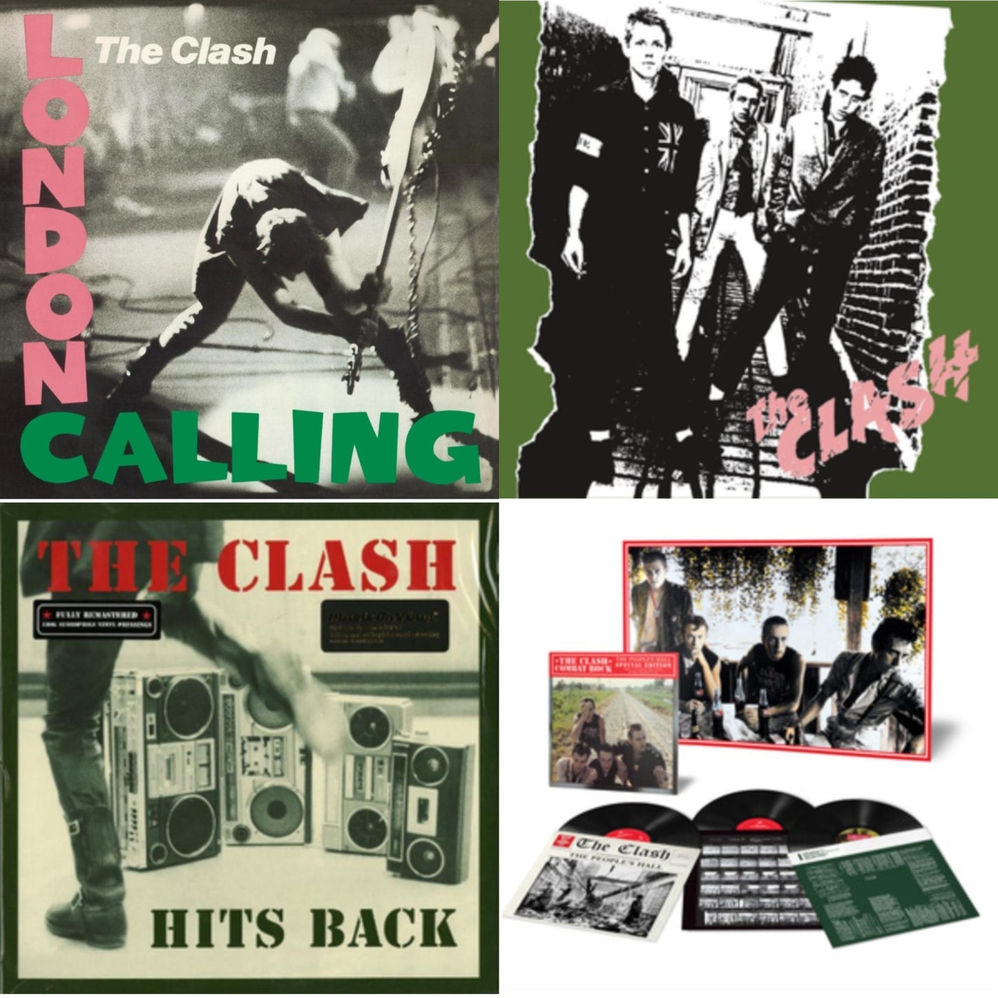 Clash - Combat Rock + The People's Hall (Special Edition/3LP/180G) & Hits Back (180G) & London Calling (2LP/180G/Remastered) & Clash (180G/Remastered)