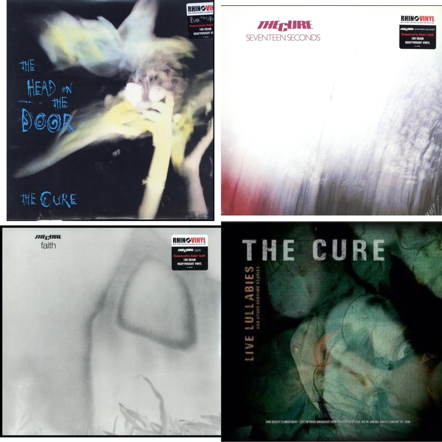 Cure - Head On The Door (180G) & Seventeen Seconds (180G) & Faith (180G) & Live Lullabies & Other Bedtime Stories (Yellow LP Vinyl)