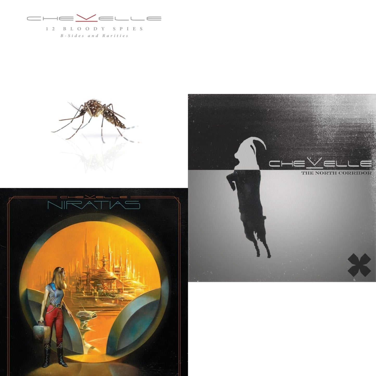 Chevelle - 12 Bloody Spies: B-Sides And Rarities (150G/Dl Code) & Niratias & North Corridor (150G/Dl Card) - LP Vinyl Bundle