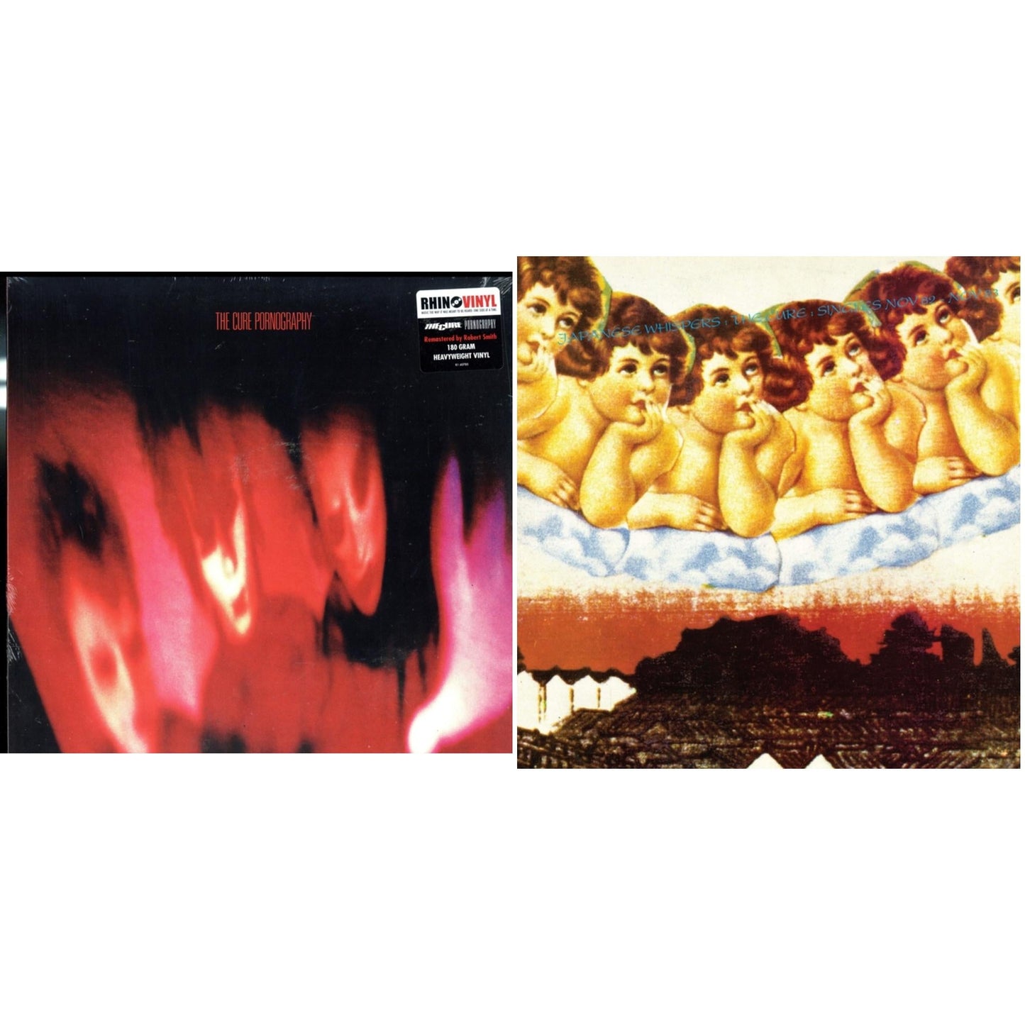 Cure - Pornography (180G) & Japanese Whispers: The Cure Singles Nov 82:Nov 83 (Clear LP Vinyl/Transclear Sleeve W/ Inner Bag)