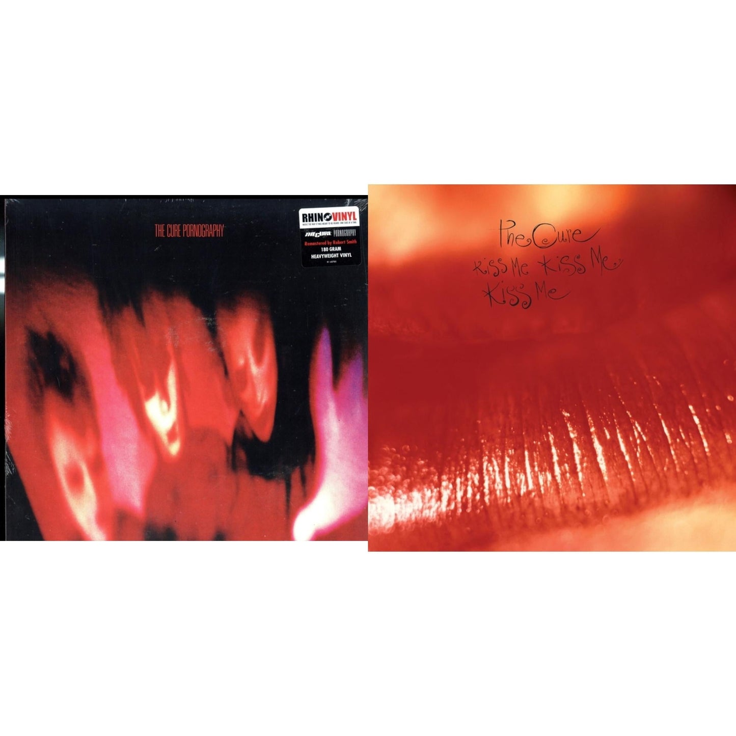 Cure - Pornography (180G) & Kiss Me, Kiss Me, Kiss Me (180G) - LP Vinyl Bundle