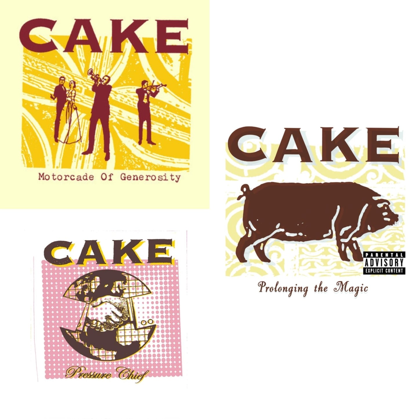 Cake - Motorcade Of Generosity & Pressure Chief & Prolonging The Magic - CD Bundle