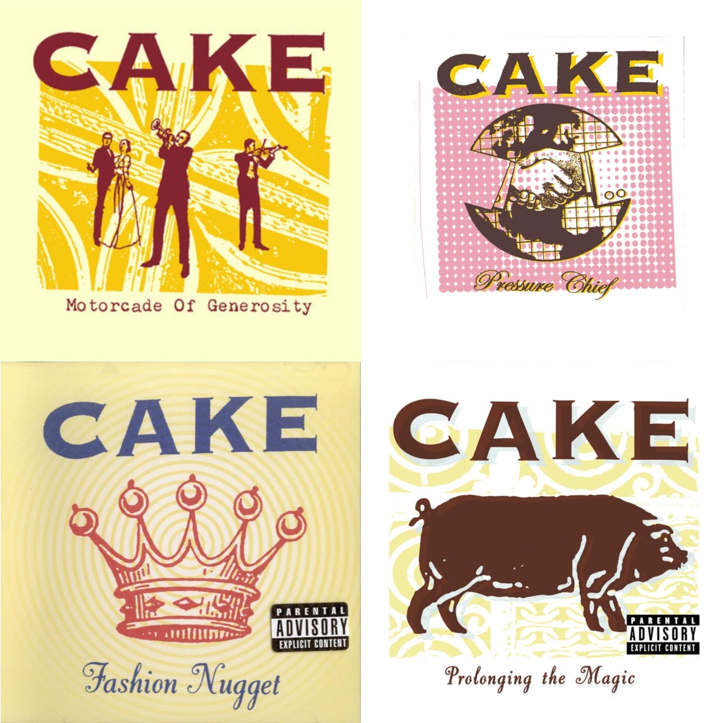 Cake - Motorcade Of Generosity & Pressure Chief & Fashion Nugget & Prolonging The Magic - CD Bundle