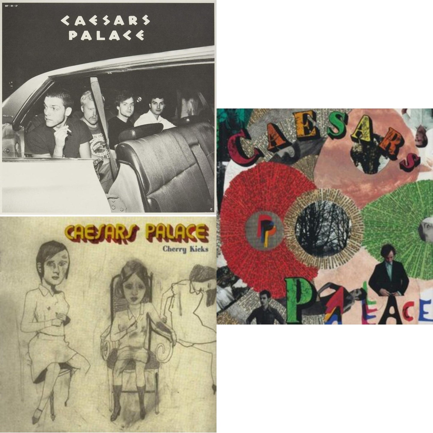 Caesars - Rock De Puta Mierda & Youth Is Wasted On The Young (Fanzine) & Cherry Kicks (Picture Fanzine) - LP Vinyl Bundle