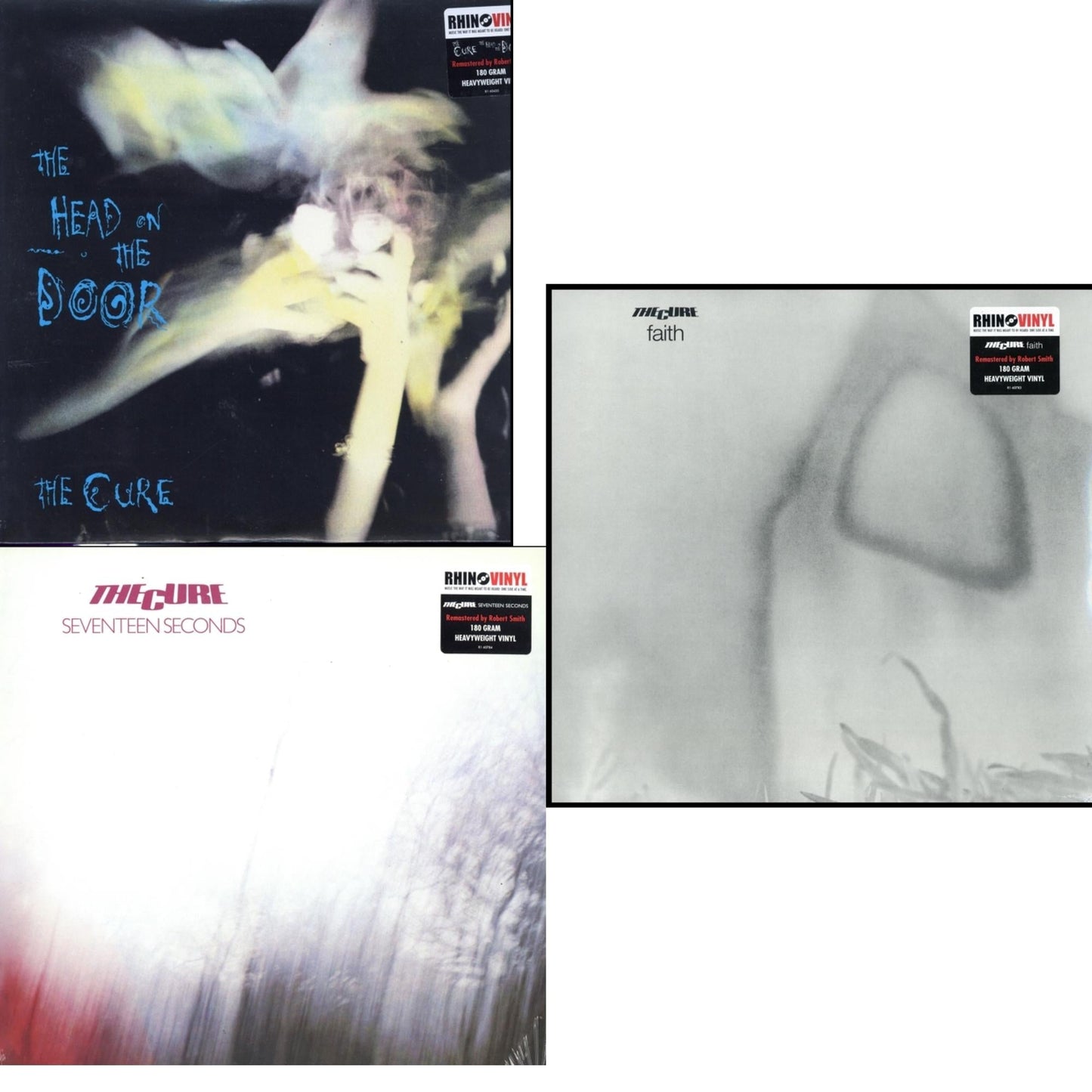 Cure - Head On The Door (180G) & Seventeen Seconds (180G) & Faith (180G) - LP Vinyl Bundle