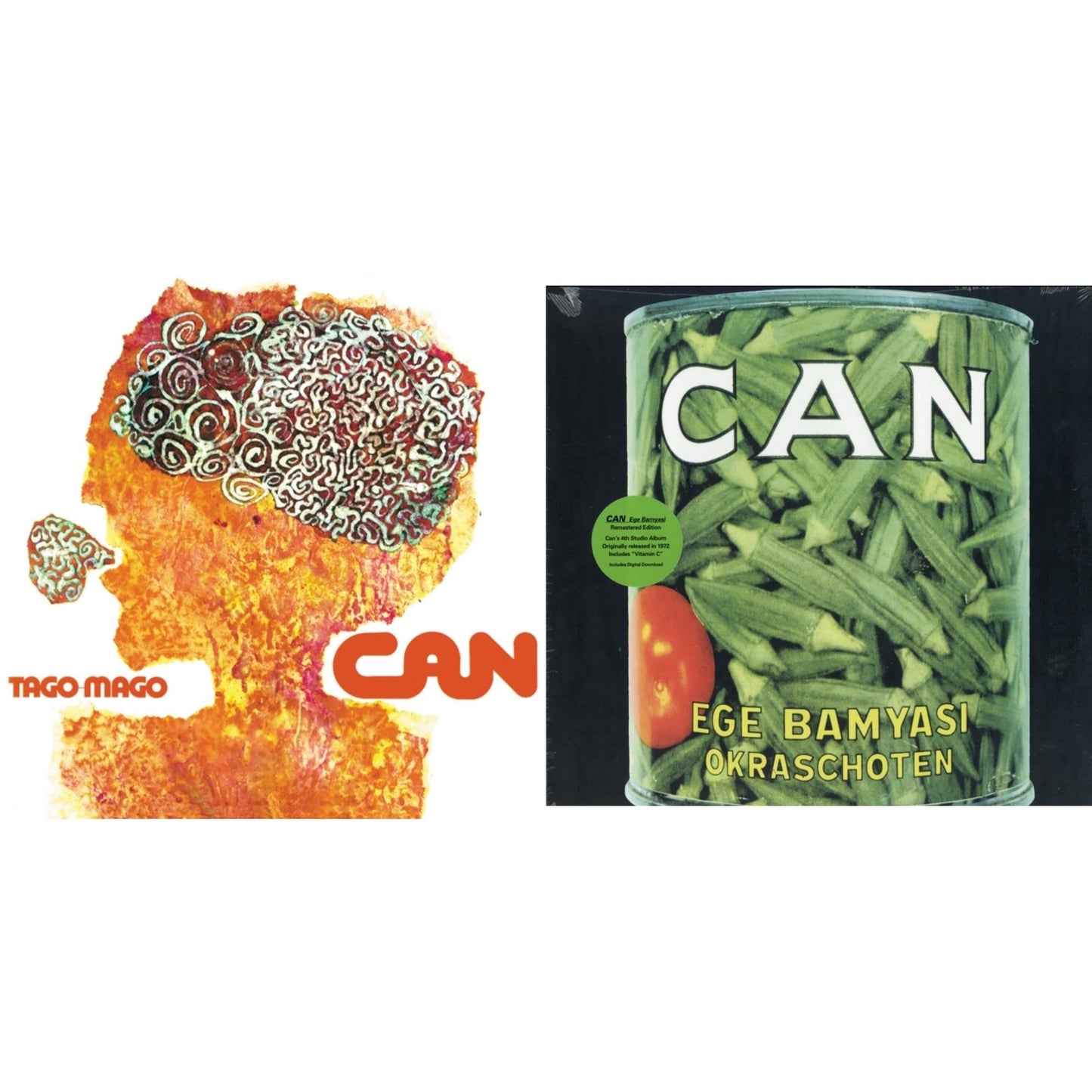 Can - Tago Mago (Limited Edition Orange LP Vinyl) & Ege Bamyasi