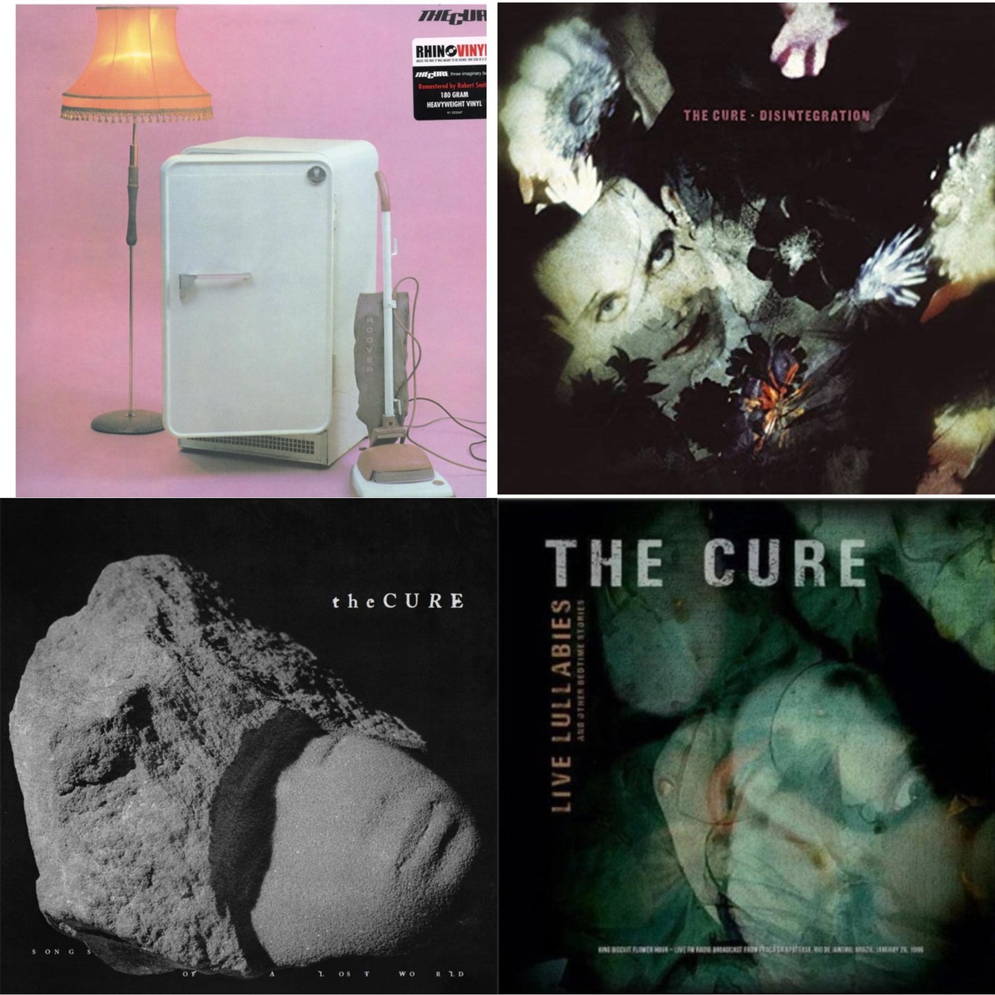 Cure - Three Imaginary Boys (180G) & Disintegration & Songs Of A Lost World (Biovinyl/180G) & Live Lullabies & Other Bedtime Stories (Yellow LP Vinyl)