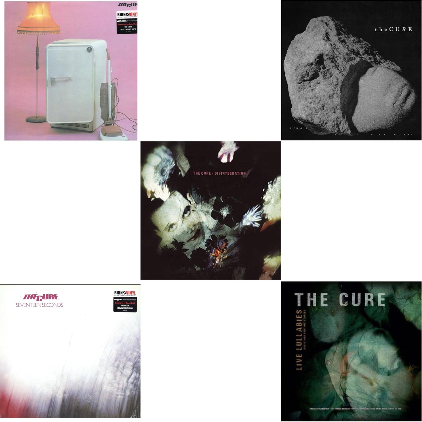 Cure - Three Imaginary Boys (180G) & Seventeen Seconds (180G) & Disintegration & Songs Of A Lost World (Biovinyl/180G) & Live Lullabies & Other Bedtime Stories (Yellow LP Vinyl)