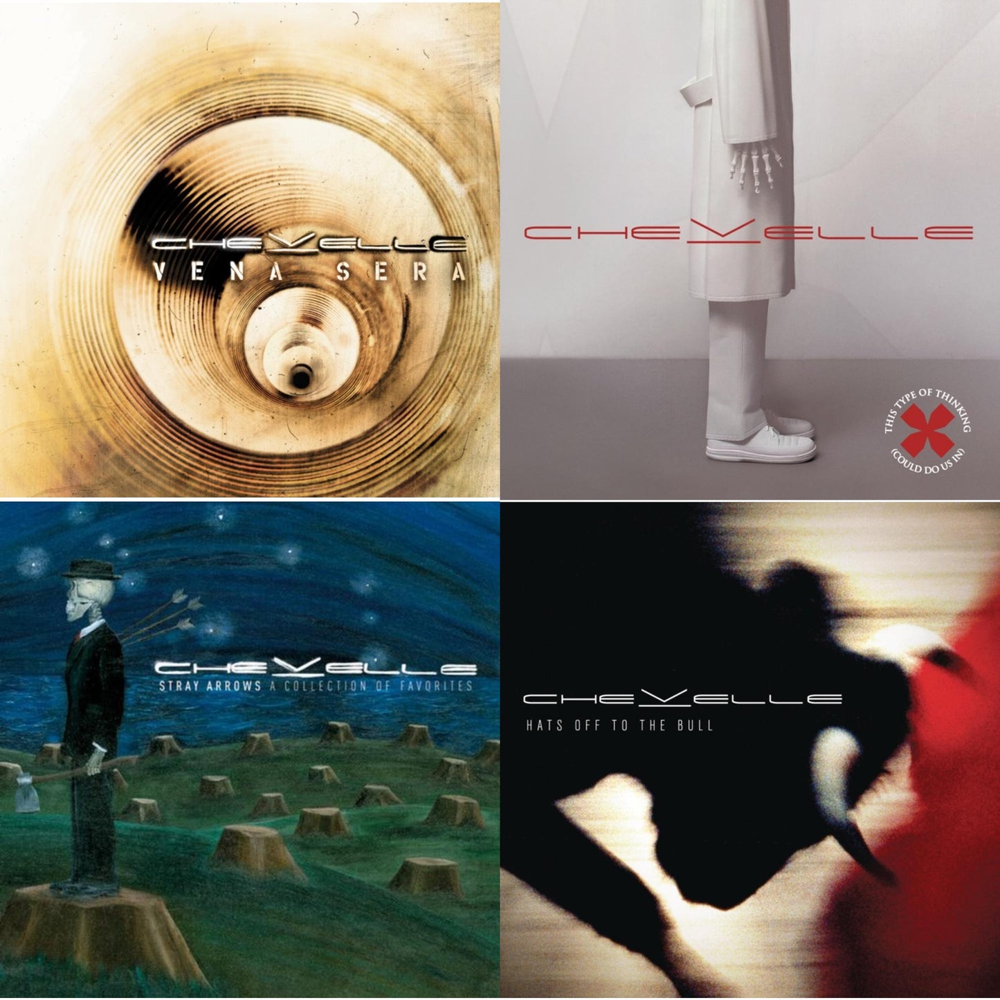 Chevelle - Hats Off To The Bull & Stray Arrows: Collection Of Favorites & Vena Sera & This Type Of Thinking (Could Do Us In) - CD Bundle