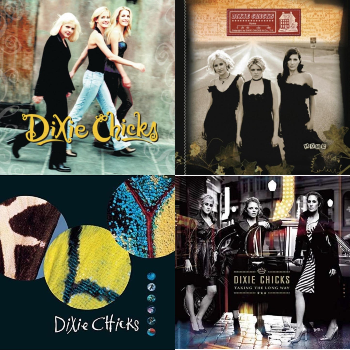 Chicks - Wide Open Spaces & Fly & Home & Taking The Long Way - LP Vinyl Bundle