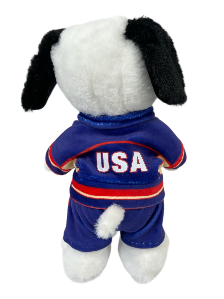 Snoopy Miracle on Ice 1980 USA Team Gold Medal Ceremony Warm up Suit Officially Licensed 10 Inches Plush
