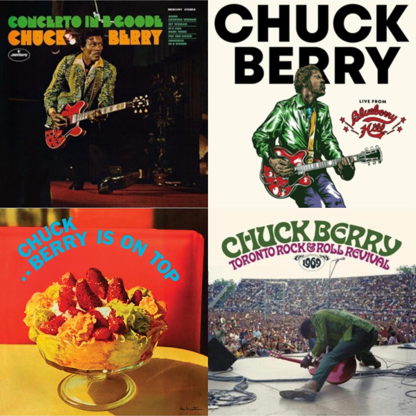 Chuck Berry - Concerto In B Goode & Live From Blueberry Hill & Berry Is On Top (180G/Red LP Vinyl/Limited/Anniversary Edition) & Toronto Rock 'N' Roll Revival 1969 (Swirl Vinyl/2LP)