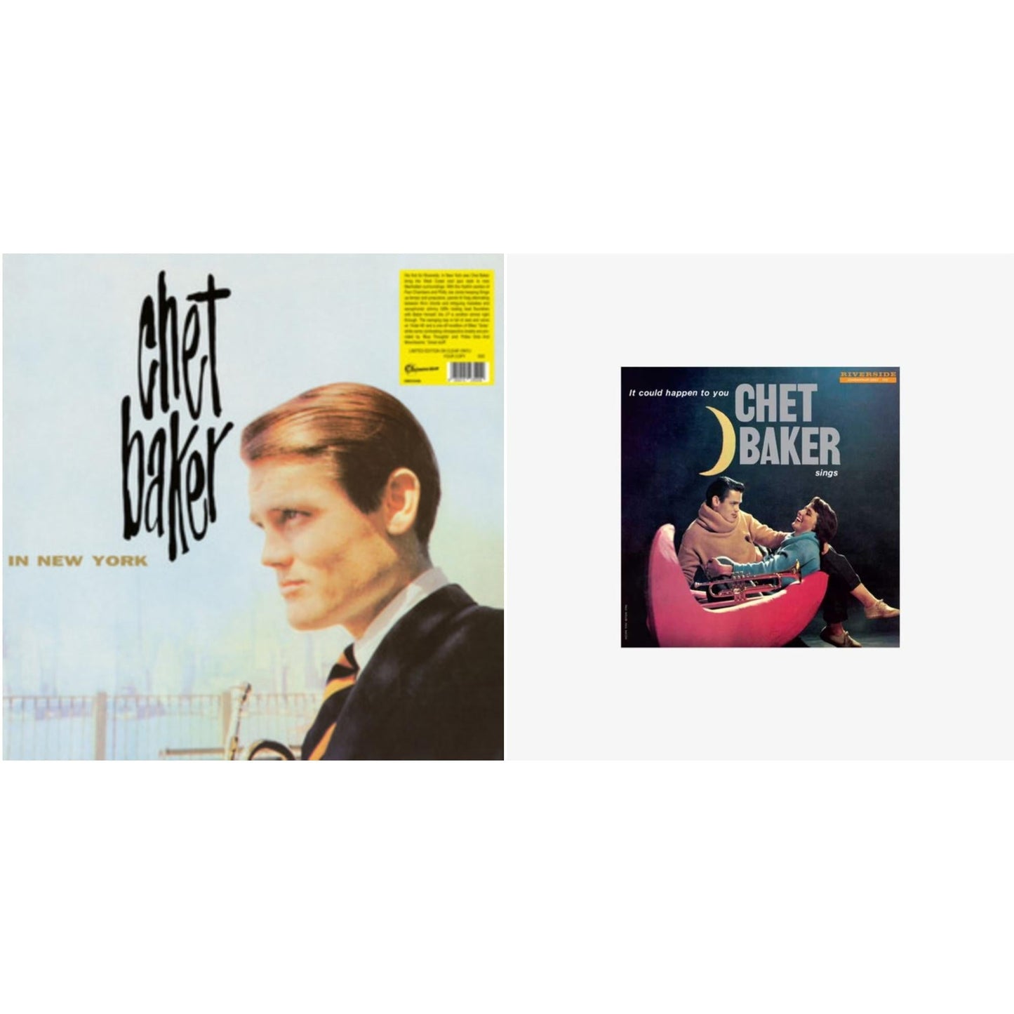 Chet Baker - In New York (Clear LP Vinyl) & Chet Baker Sings: It Could Happen To You