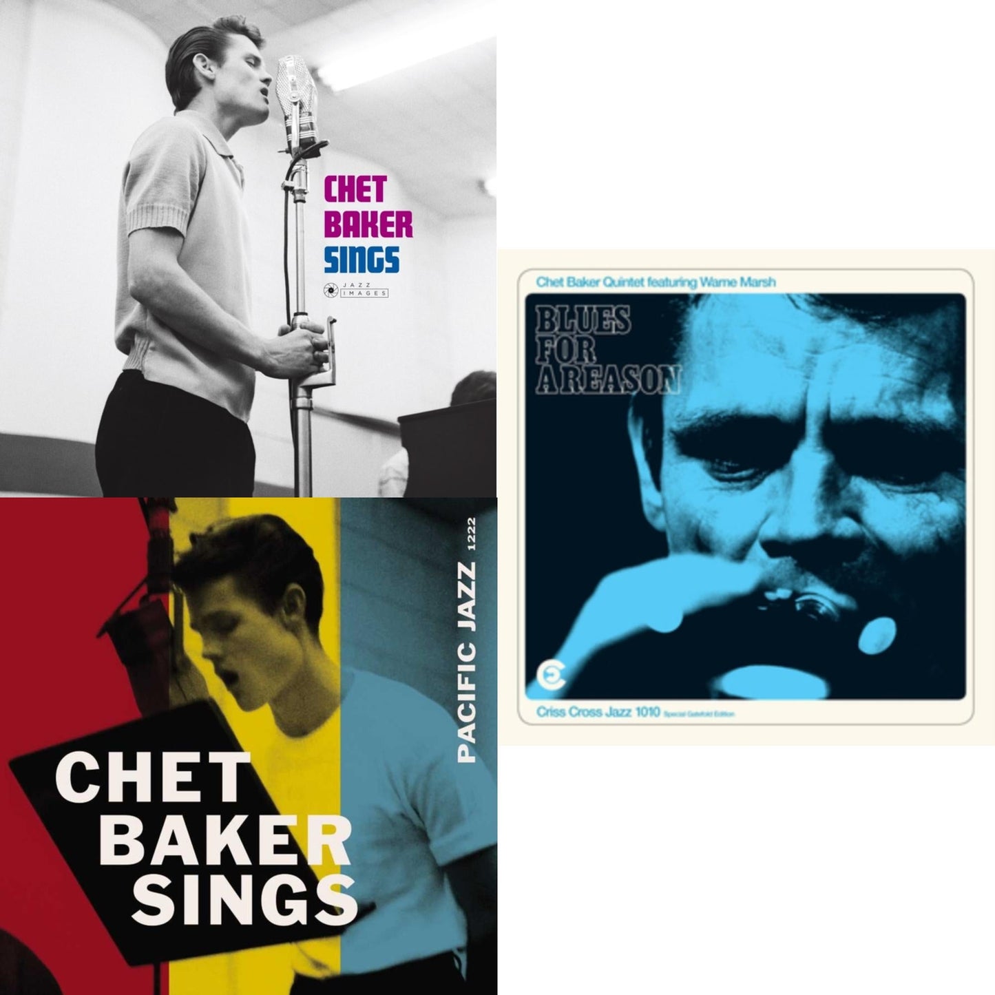 Chet Baker - Sings (180G/Gatefold) & Chet Baker Sings (Blue Note Tone Poet Series) & Blues For A Reason (Feat. Warne Marsh) - LP Vinyl Bundle