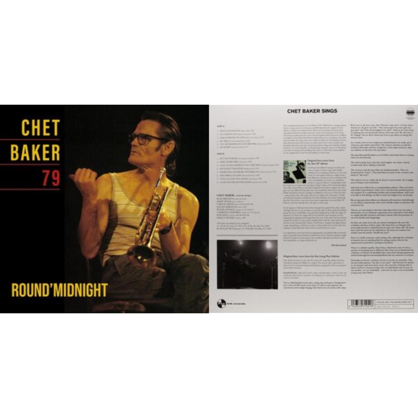 Chet Baker - Round Midnight 79 & Sings - LP Vinyl Bundle