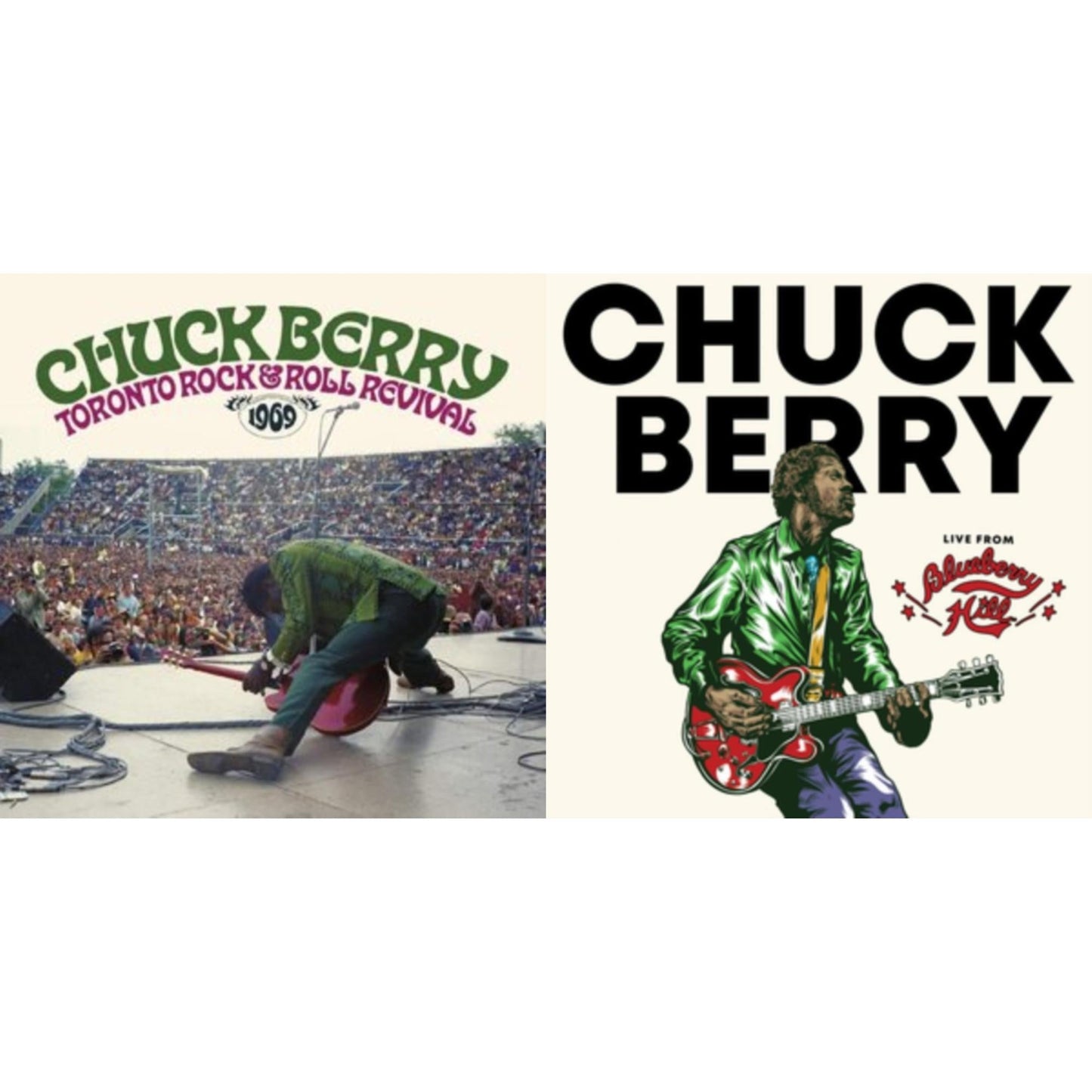 Chuck Berry - Toronto Rock 'N' Roll Revival 1969 (Swirl Vinyl/2LP) & Live From Blueberry Hill