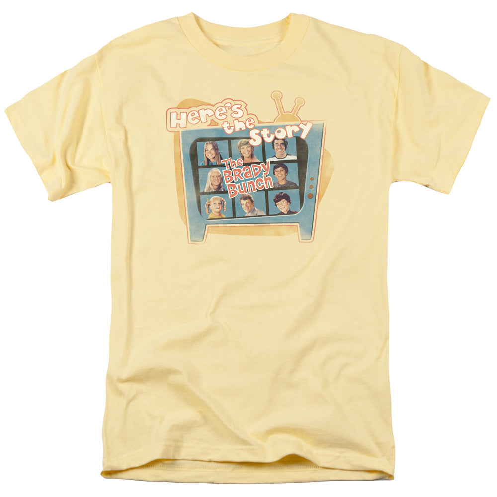 Brady Bunch Heres The Story Mens T Shirt Banana