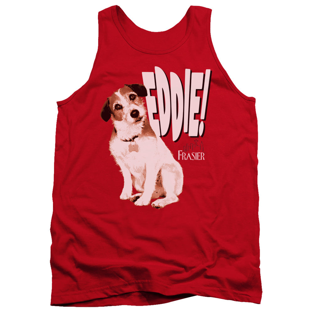 Frasier Eddie Mens Tank Top Shirt Red Officially Licensed