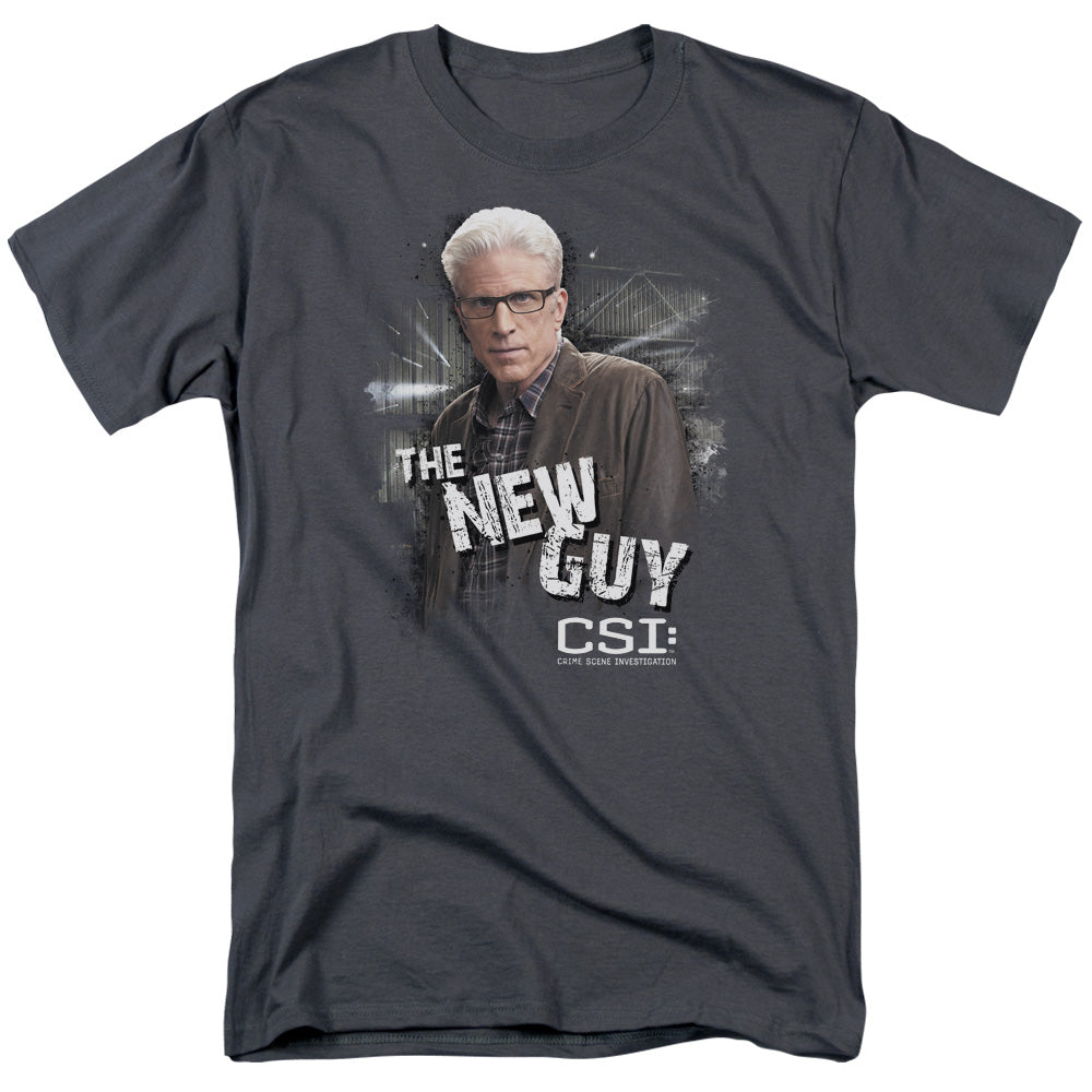 Csi The New Guy Mens T Shirt Charcoal