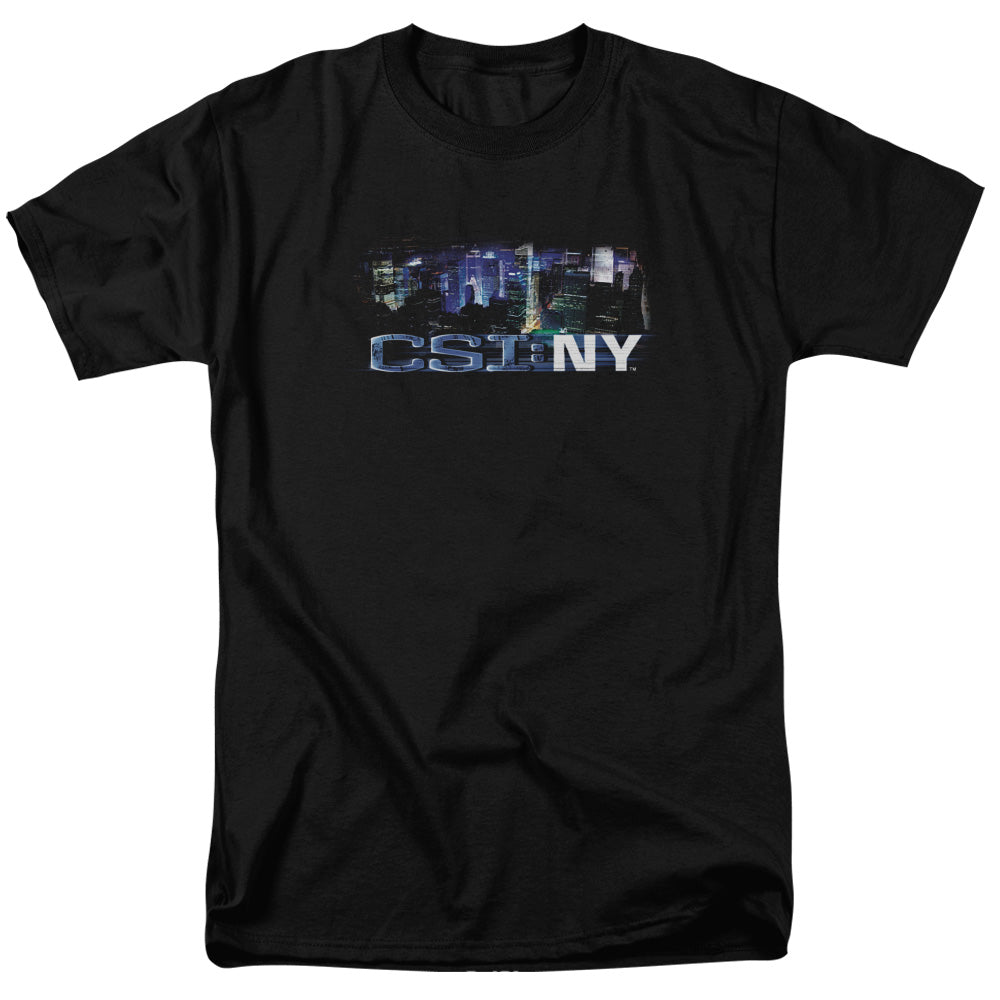 Csi Ny Never Rests Mens T Shirt Black