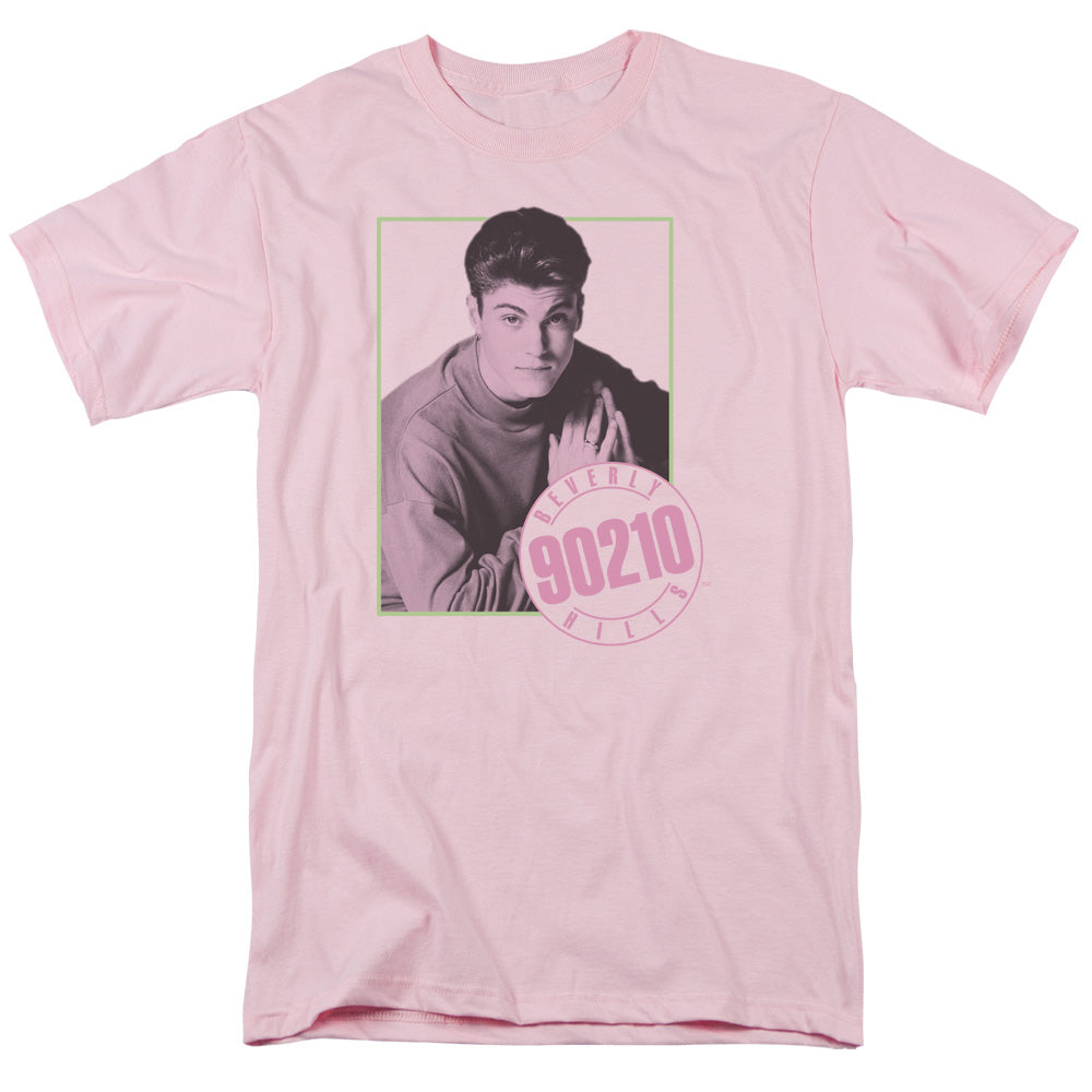 90210 David Mens T Shirt Pink Officially Licensed