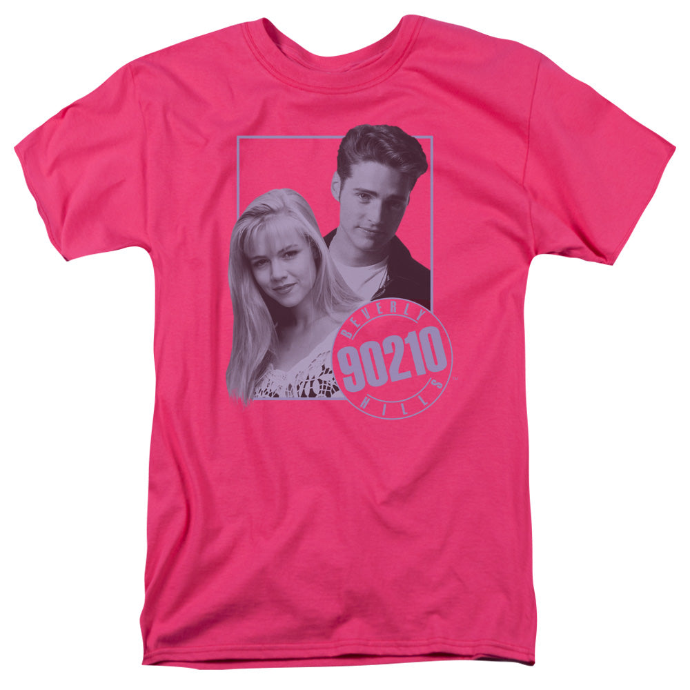 90210 Brandon & Kelly Mens T Shirt Hot Pink Officially Licensed