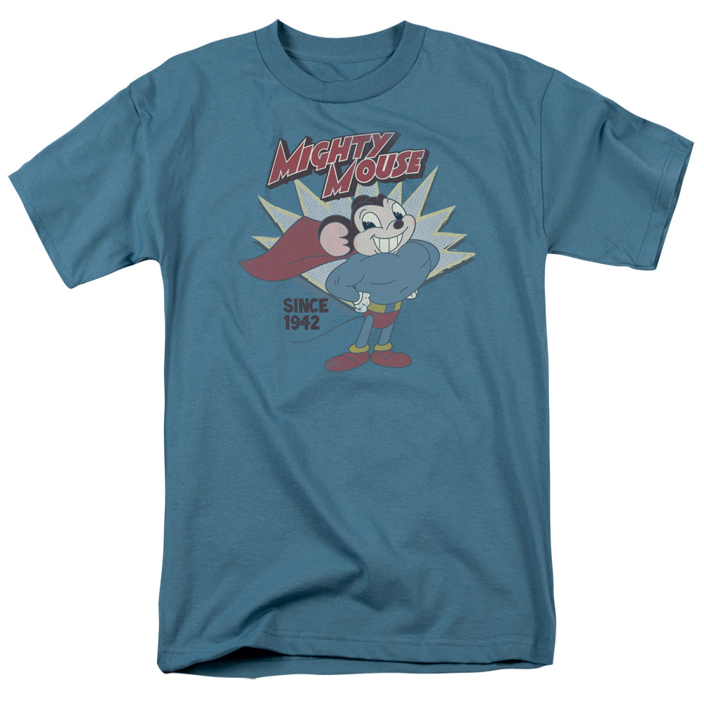 Mighty Mouse 1942 Mens T Shirt Slate Officially Licensed