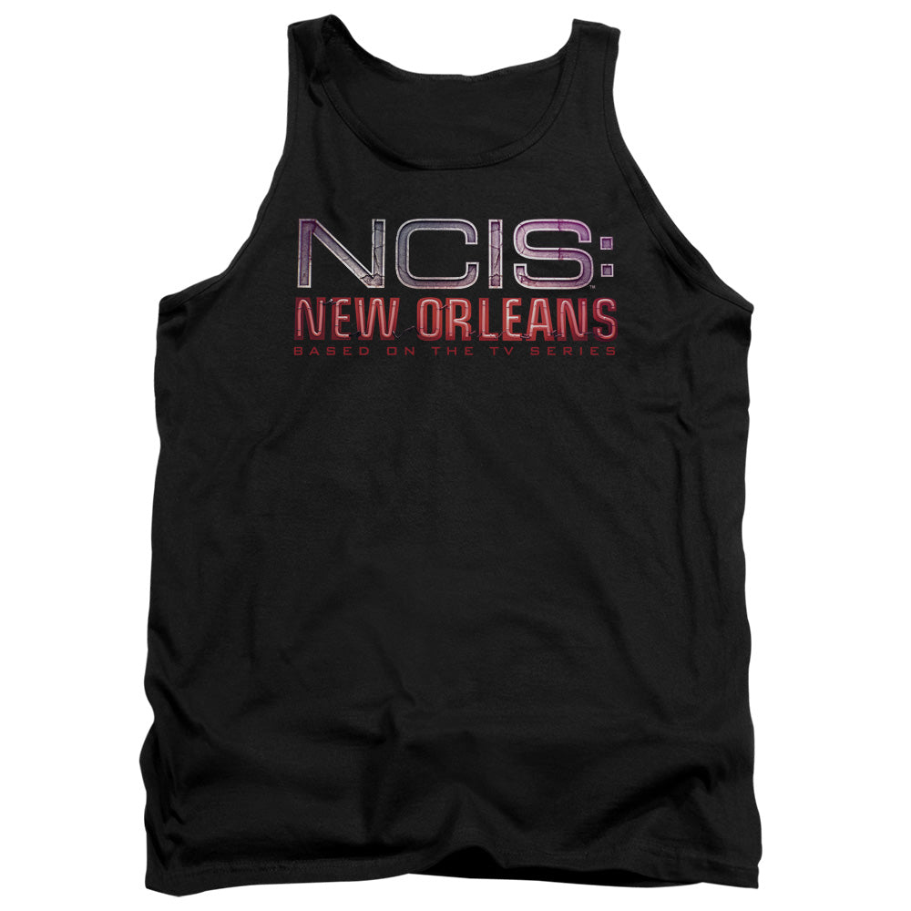 Ncis:New Orleans Neon Sign Mens Tank Top Shirt Black Officially Licensed