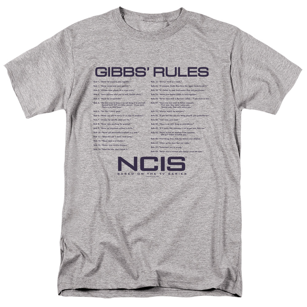 Ncis Gibbs Rules Mens T Shirt Athletic Heather Officially Licensed
