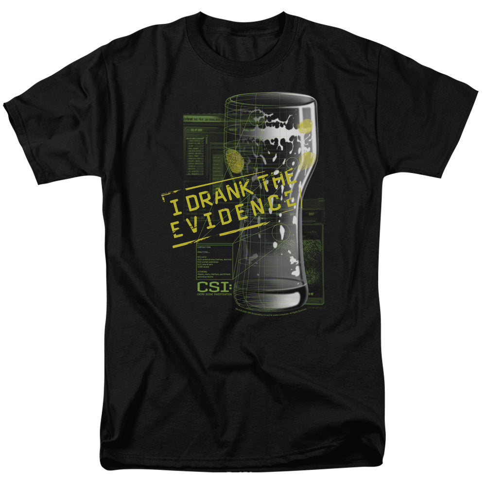 Csi I Drank The Evidence Mens T Shirt Black