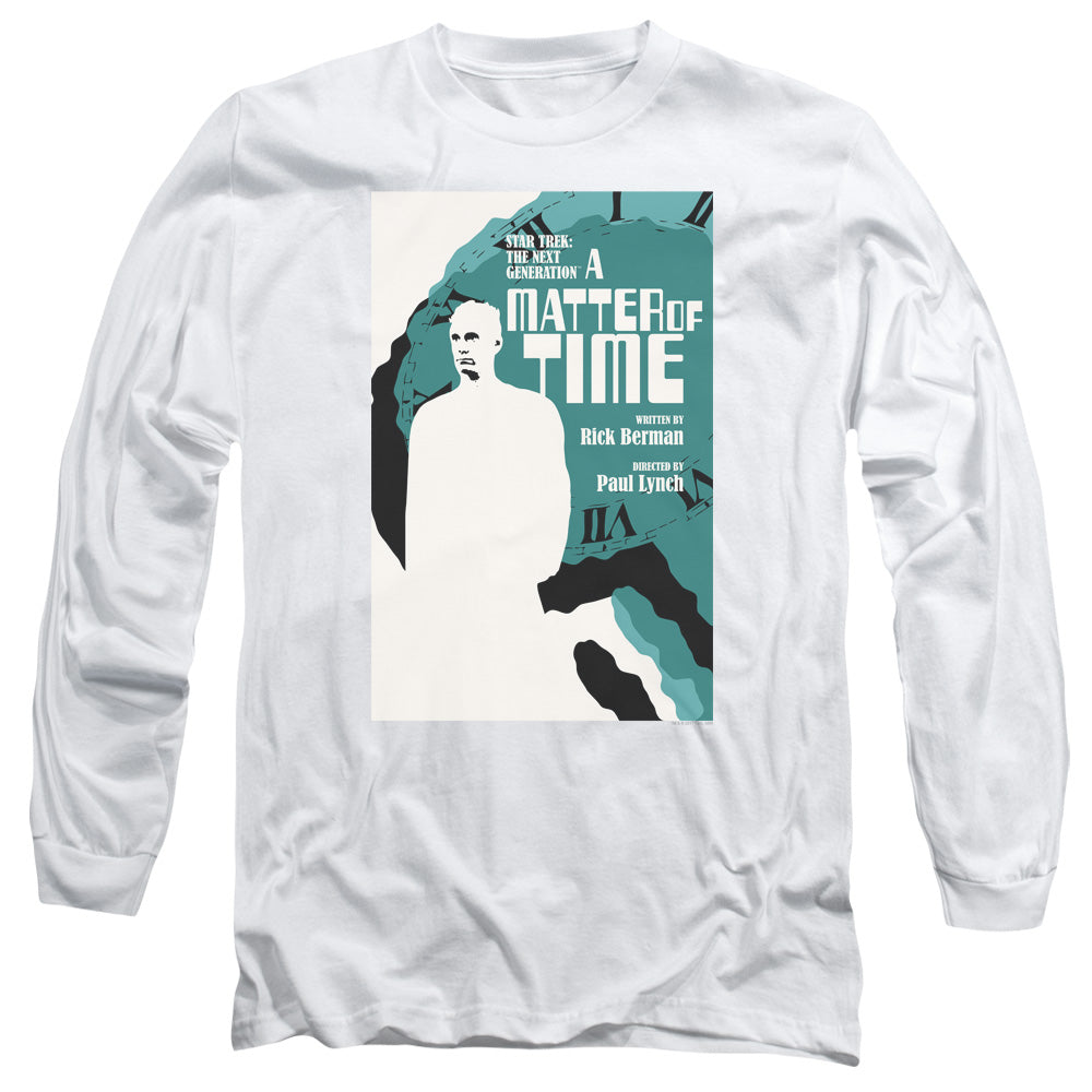 Star Trek Tng Season 5 Episode 9 Mens Long Sleeve Shirt White Officially Licensed Officially Licensed