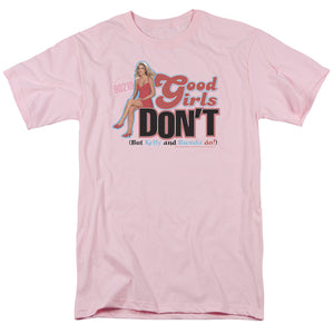 90210 Good Girls Dont Mens T Shirt Pink