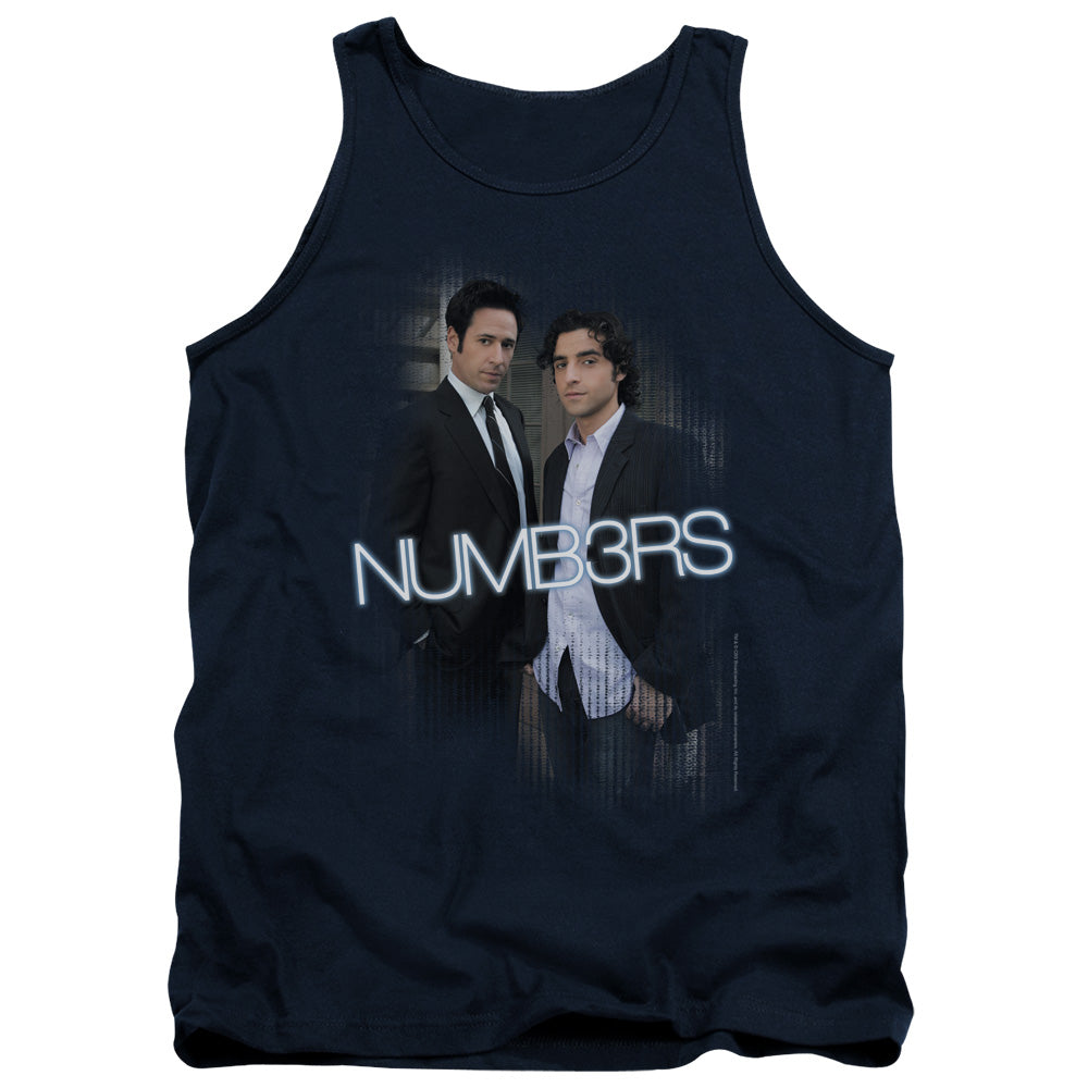 Numb3Rs Don & Charlie Mens Tank Top Shirt Navy Officially Licensed