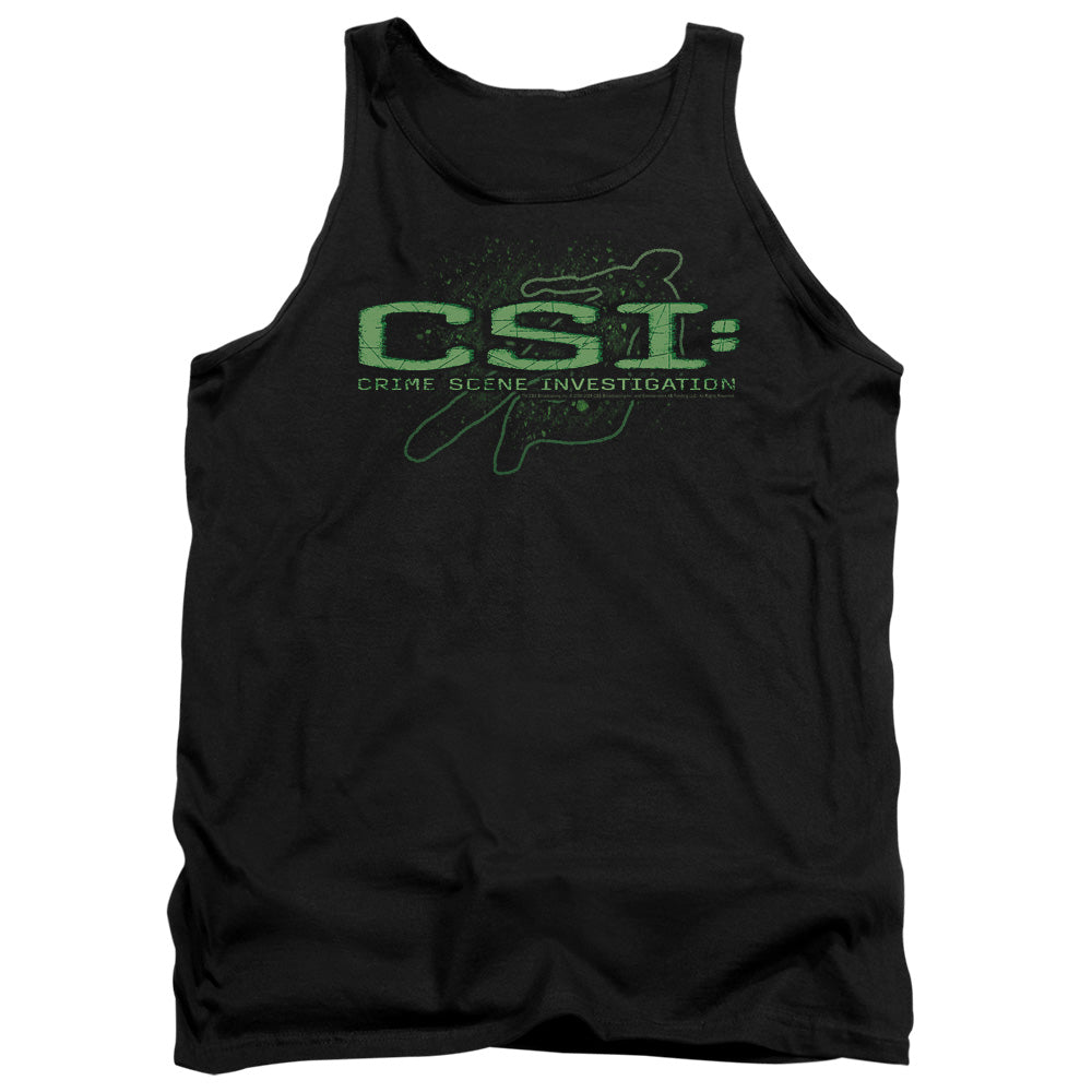 Csi Sketchy Shadow Mens Tank Top Shirt Black Officially Licensed