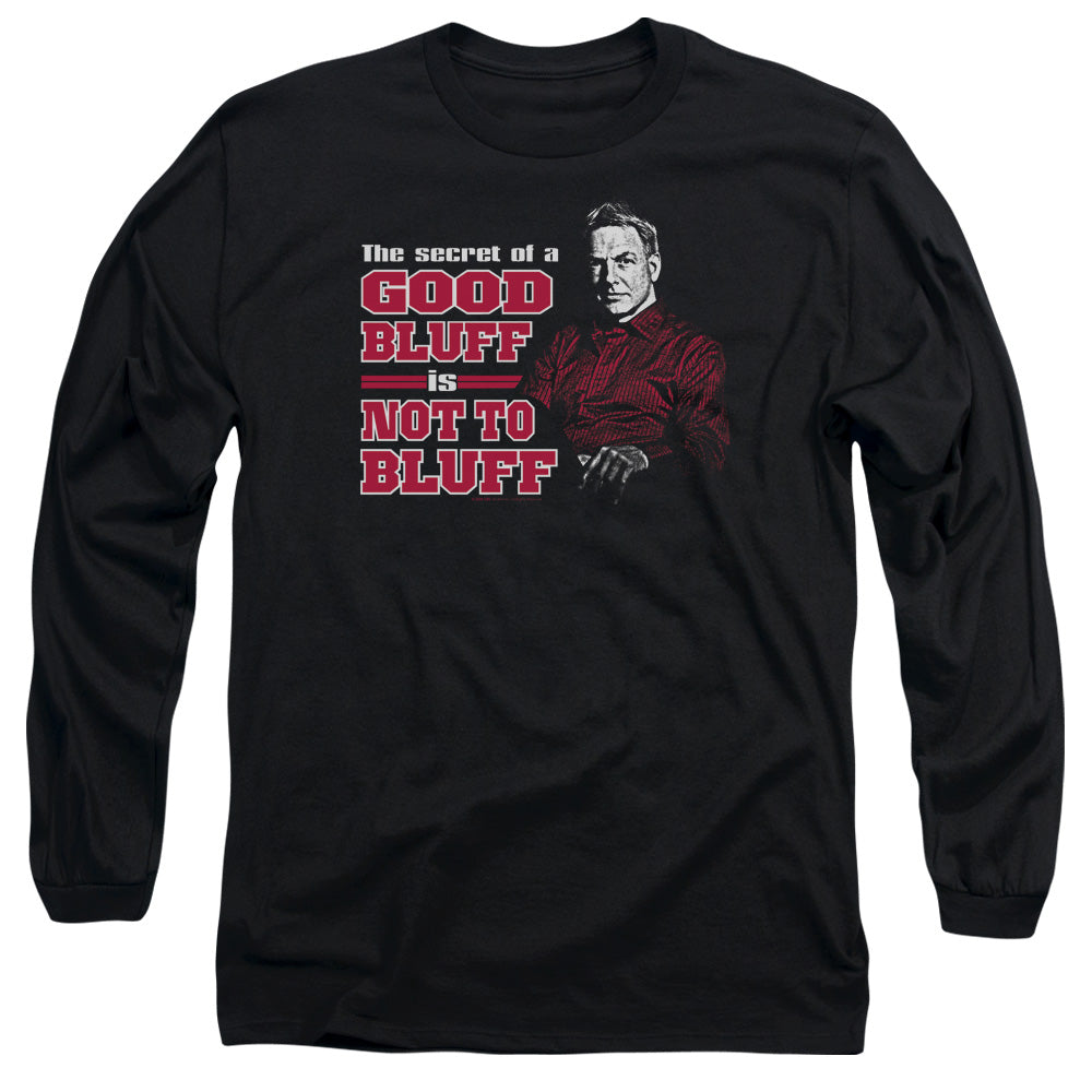 Ncis No Bluffing Mens Long Sleeve Shirt Black Officially Licensed