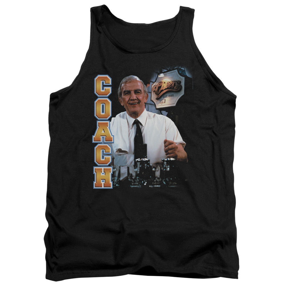 Cheers Coach Mens Tank Top Shirt Black Officially Licensed