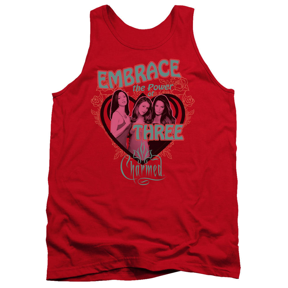 Charmed Embrace The Power Mens Tank Top Shirt Red Officially Licensed
